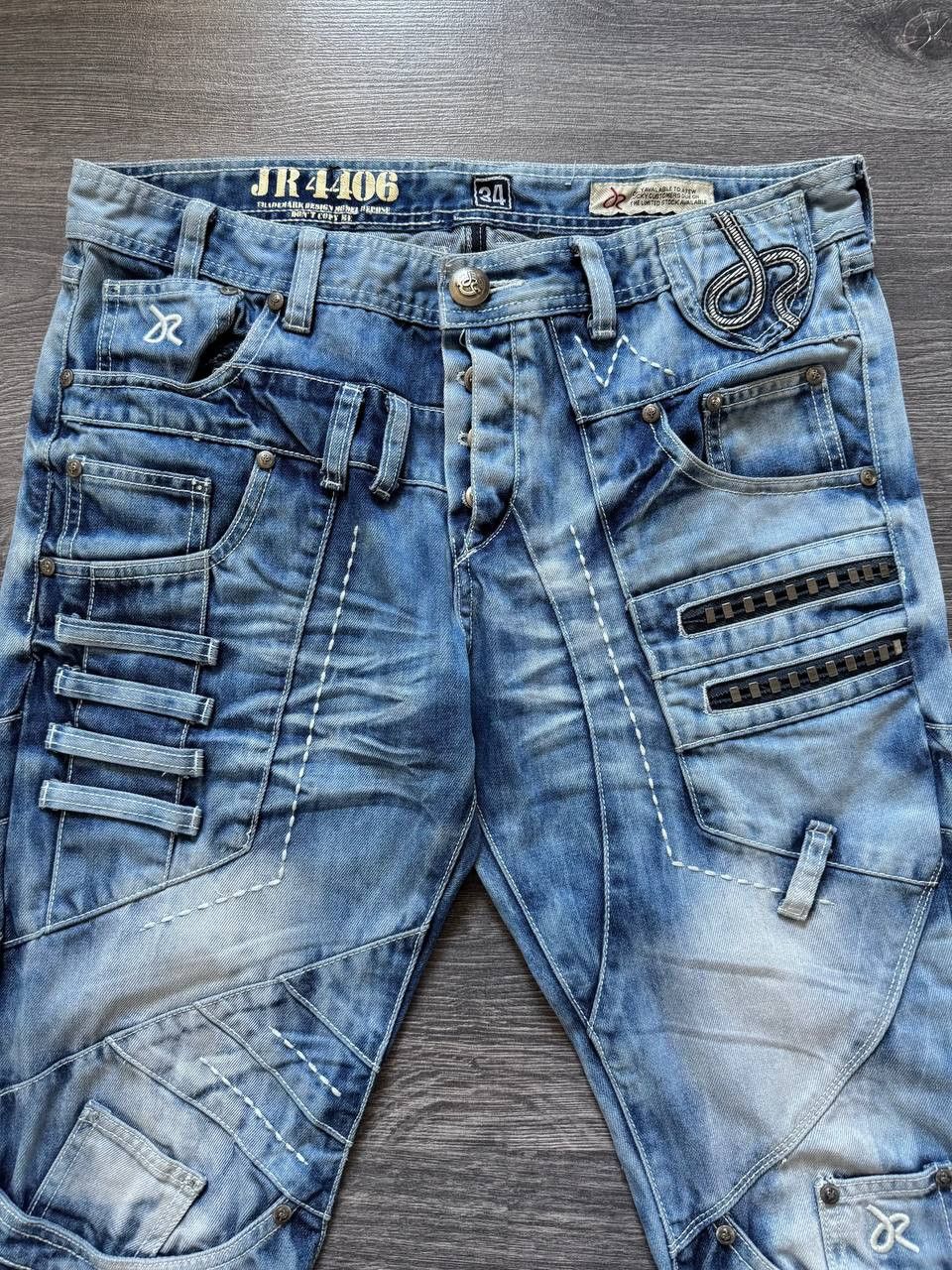Japanese Brand JapRag By Okusama zaniki cargo denim pant trouser Jean Japan Size US 34 / EU 50 - 5 Thumbnail