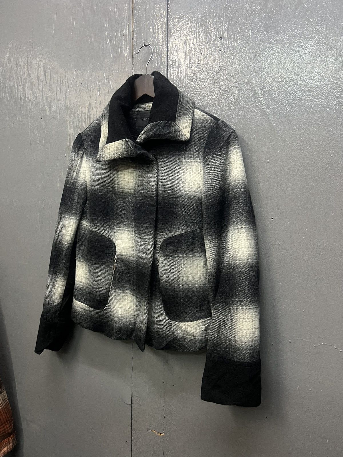 Japanese Brand Douodo Plaid Wool Jacket Size S / US 4 / IT 40 - 2 Thumbnail