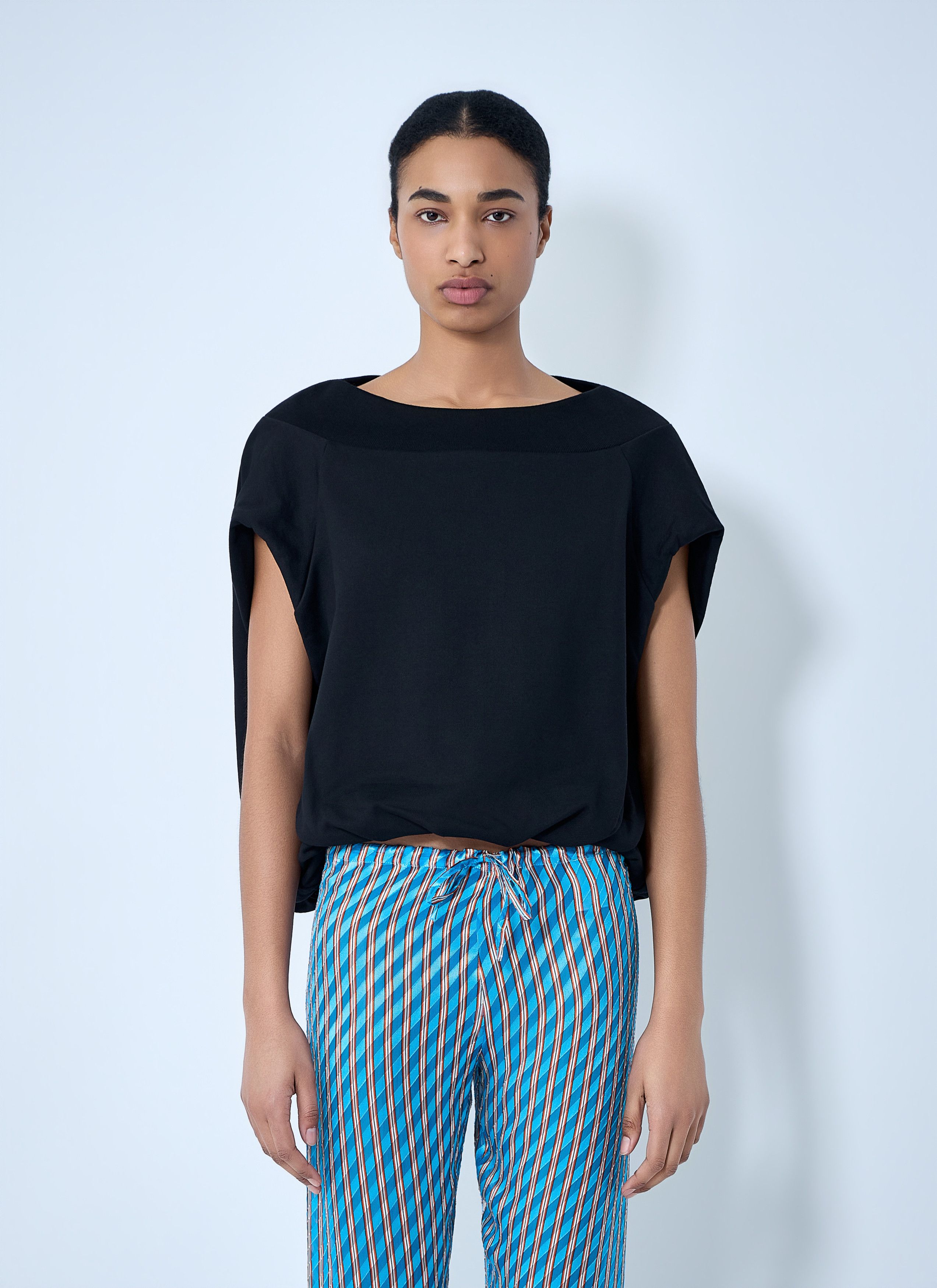 Dries Van Noten Draped Sleeve Top Size M / US 6-8 / IT 42-44 - 1 Thumbnail