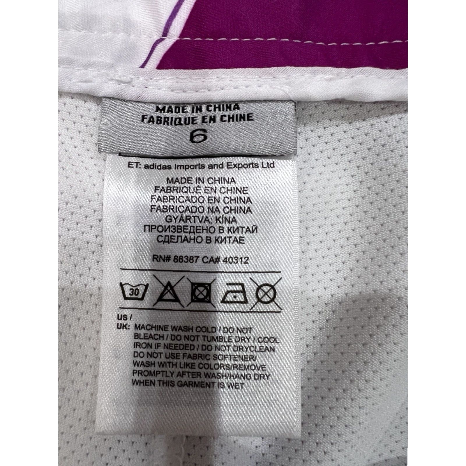 Adidas Adidas ClimaCool Skort Women Sz 6 Pockets Athletic Tennis Golf Hiking Knit Stretch Polyester Spandex Multicolor Geometric Pattern Size 28" / US 6 / IT 42 - 5 Thumbnail
