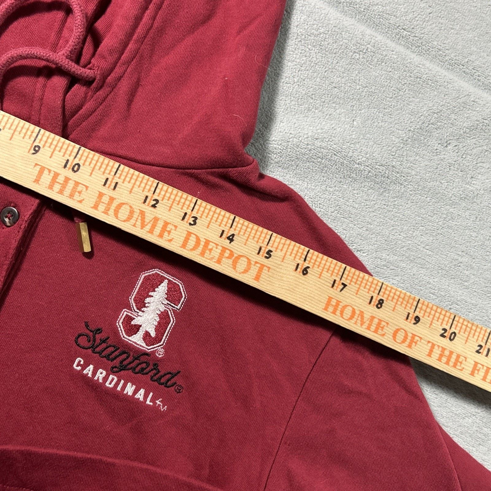 Champion Champion Stanford Cardinals Hoodie Womens Medium Qtr Button Size M / US 6-8 / IT 42-44 - 12 Thumbnail