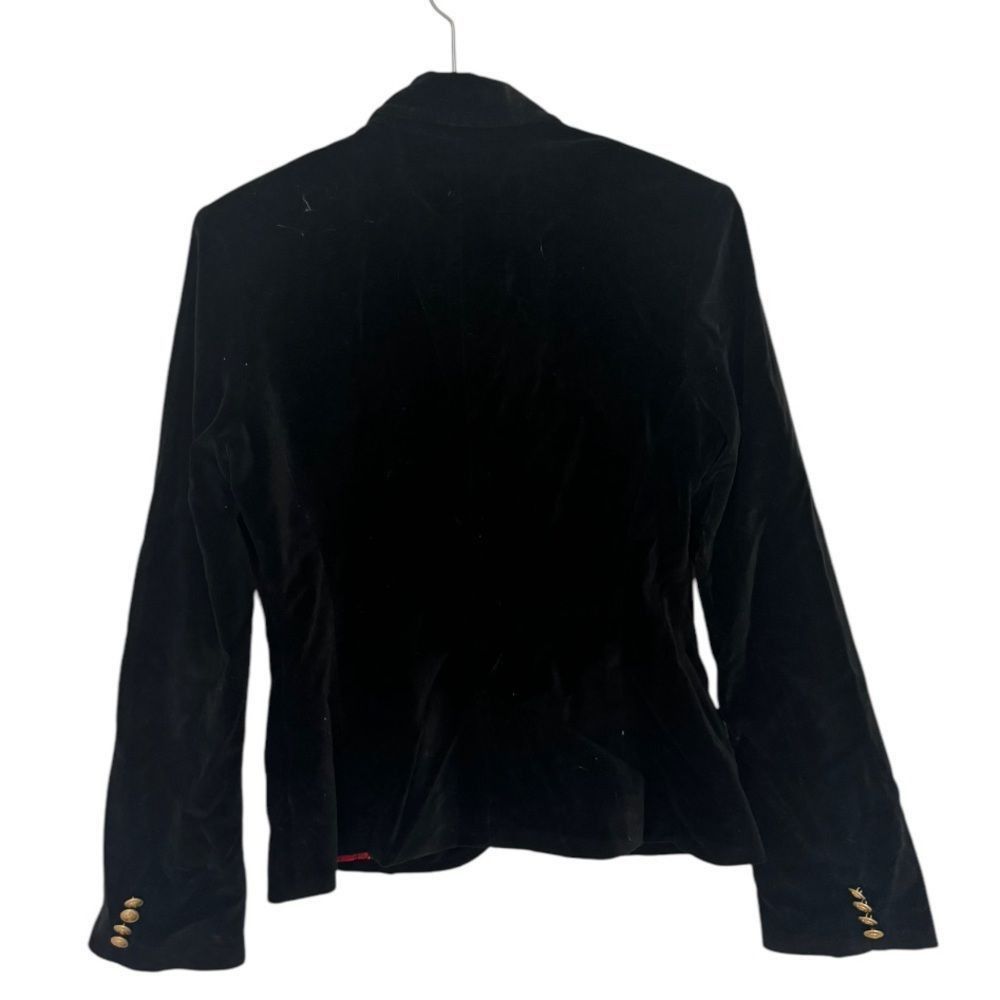 Lucky Brand Lucky Brand Hand Made Vintage SZ M black button front velvet Size M / US 6-8 / IT 42-44 - 5 Thumbnail