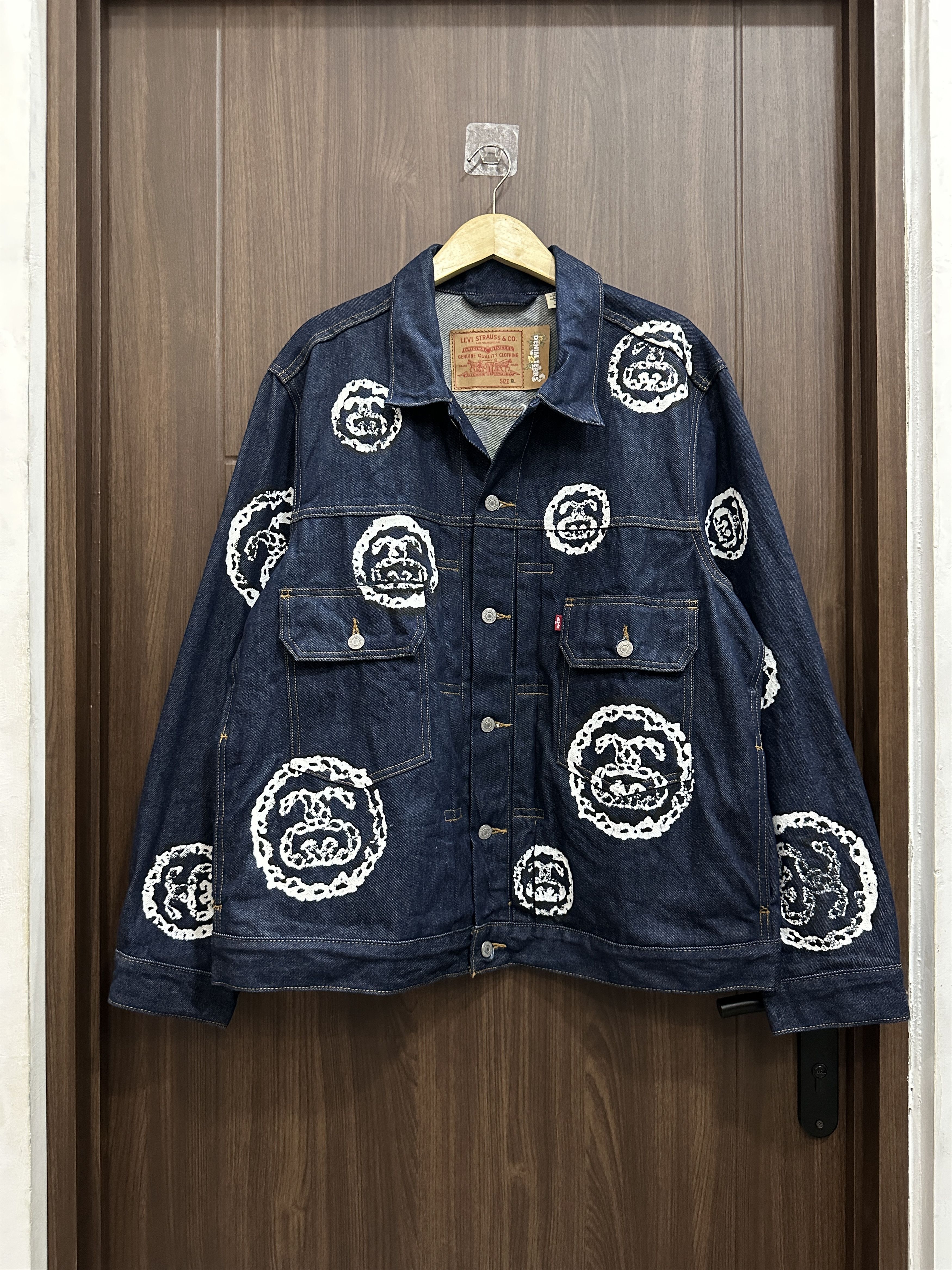 Levi's × Stussy Stussy x Levi's Embossed Denim Jacket | Grailed