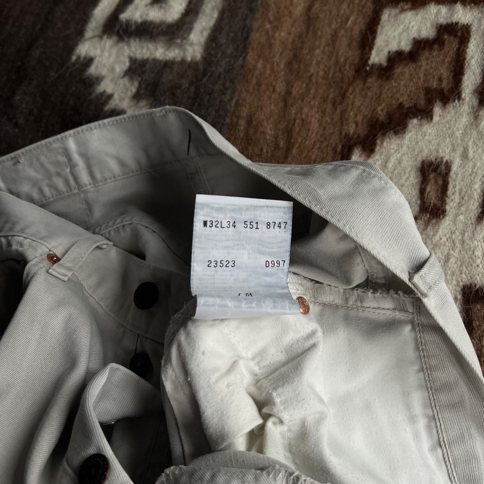 Levi's Levi's 551 White Tab Vintage Pants 9826AC Size US 31 - 6 Thumbnail