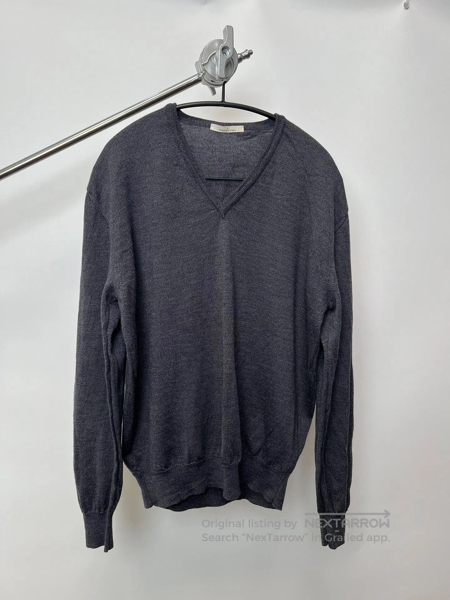 Ermenegildo Zegna Ermenegildo Zegna Wool V-Neck Sweater. Size US L / EU 52-54 / 3 - 2 Thumbnail
