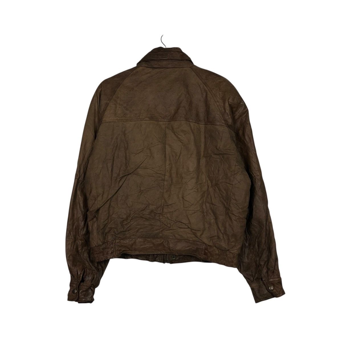 Vintage 🔥VINTAGE BIKER LEATHER JACKET HUNTING HORN ISSEY MIYAKE Size US L / EU 52-54 / 3 - 9 Thumbnail