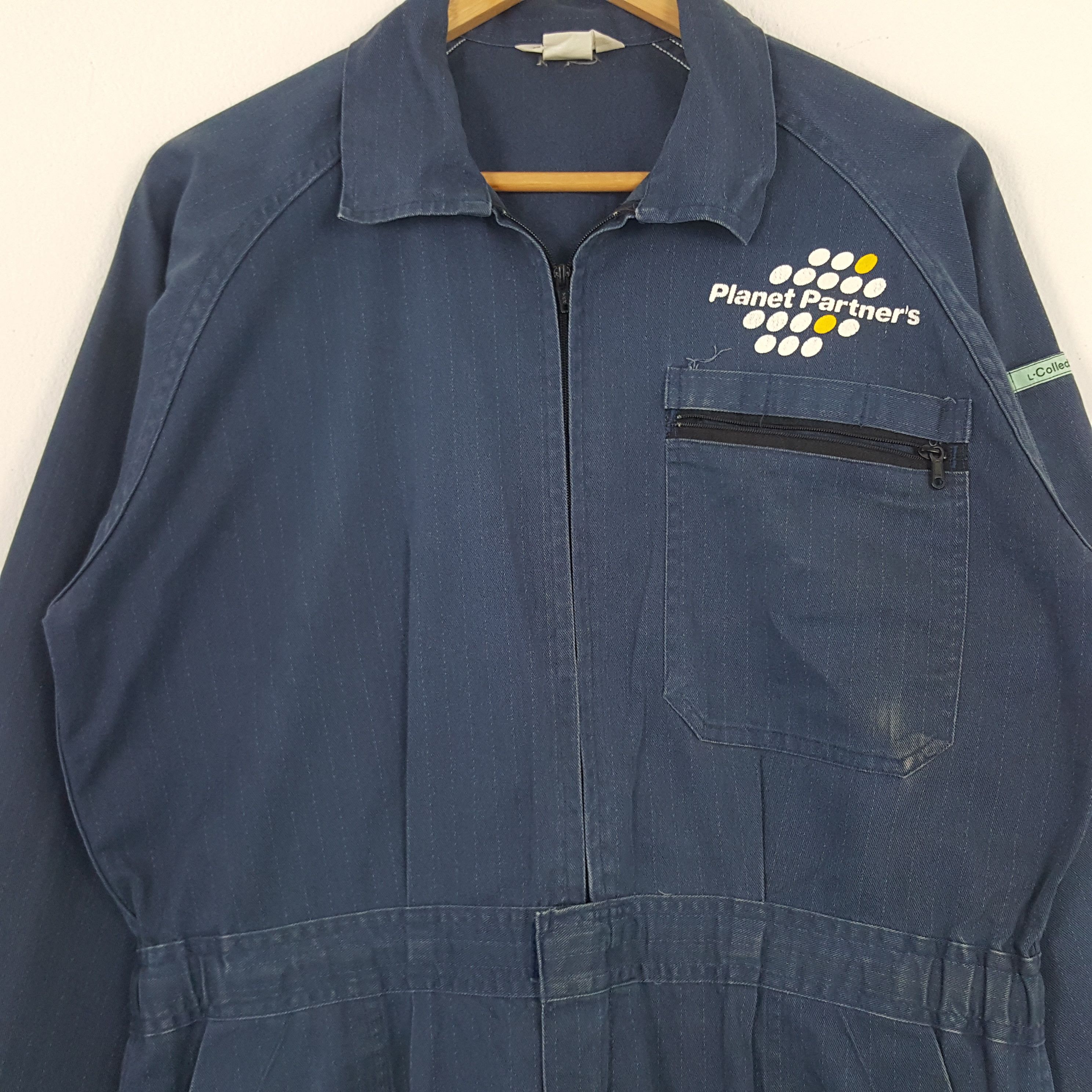 Japanese Brand × Vintage Vintage Planet Partner's Japanese Brand Coverall Jacket Size US L / EU 52-54 / 3 - 4 Thumbnail