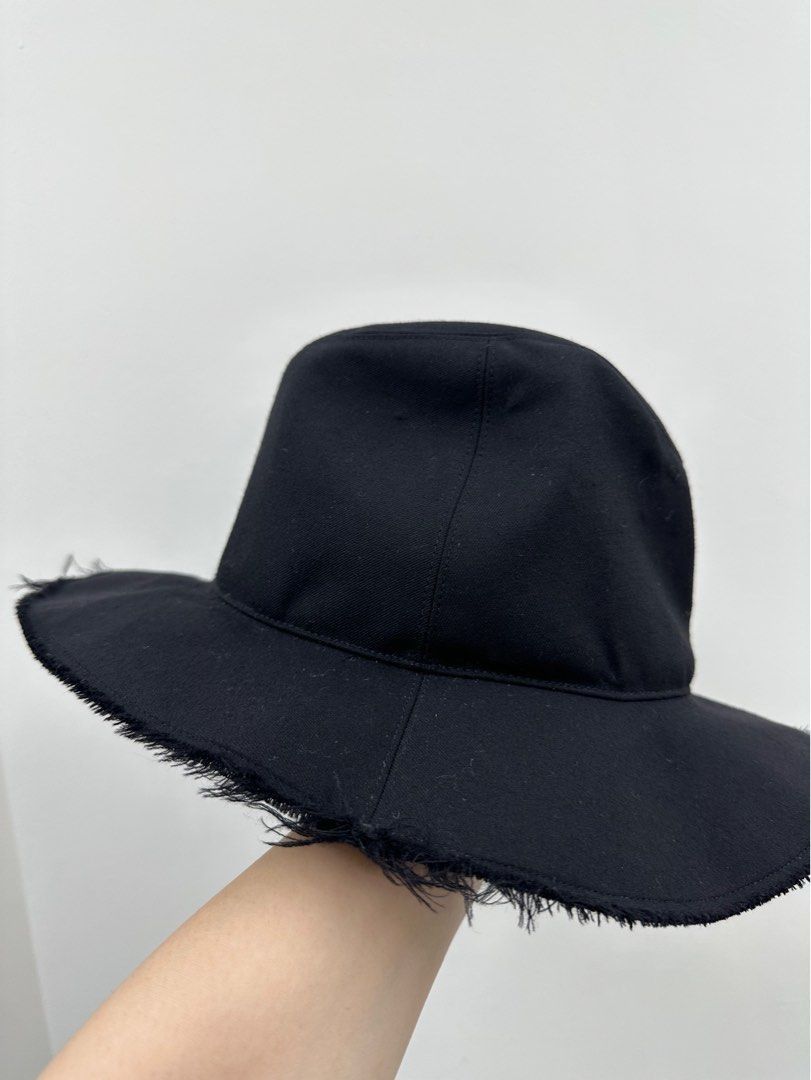 Undercover Undercover black raw hem hat Size ONE SIZE - 2 Thumbnail