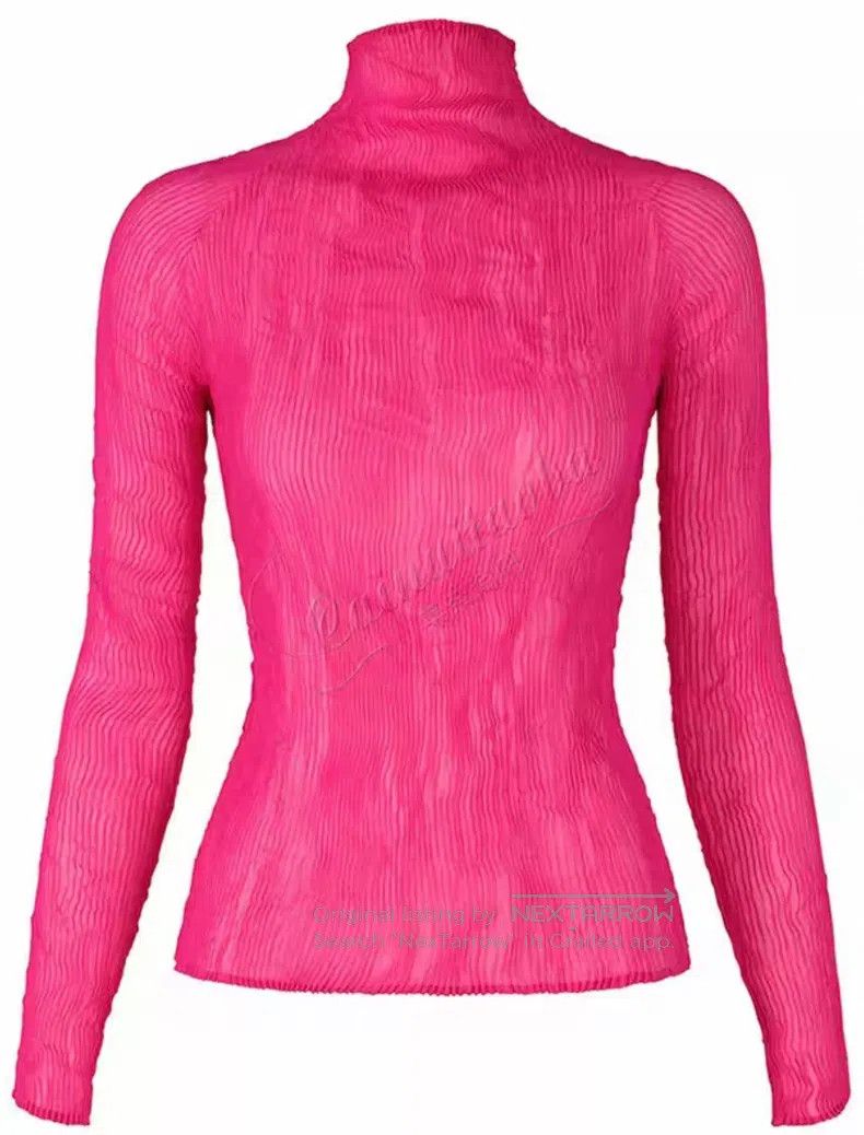 Issey Miyake Issey Miyake Wicker Pattern High Neck Top Size M / US 6-8 / IT 42-44 - 1 Thumbnail
