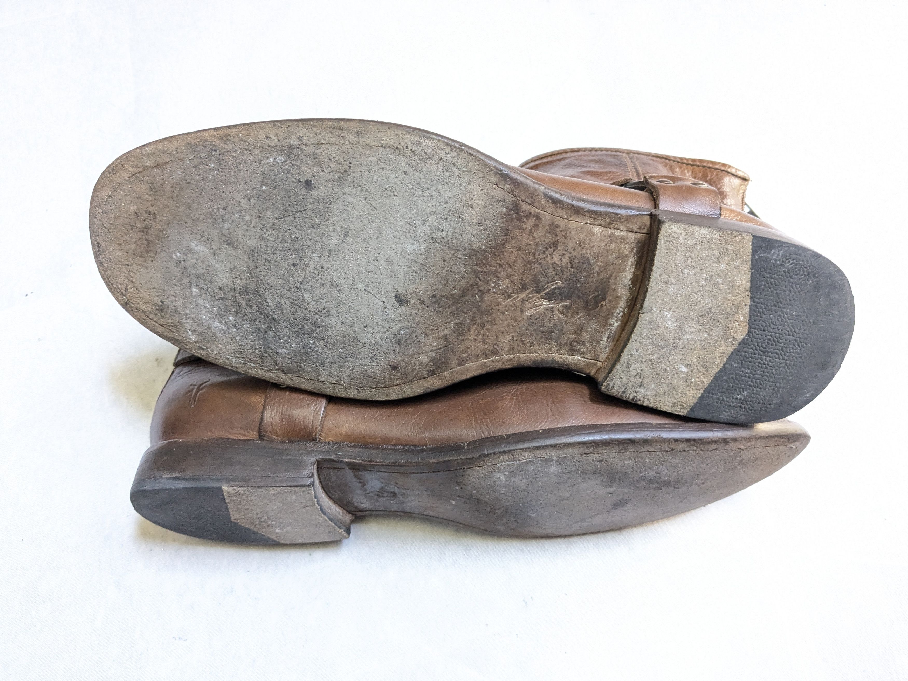 Frye Frye Harness Brown 10.5 D Leather Strap Buckle Size US 10.5 / EU 43-44 - 18 Thumbnail