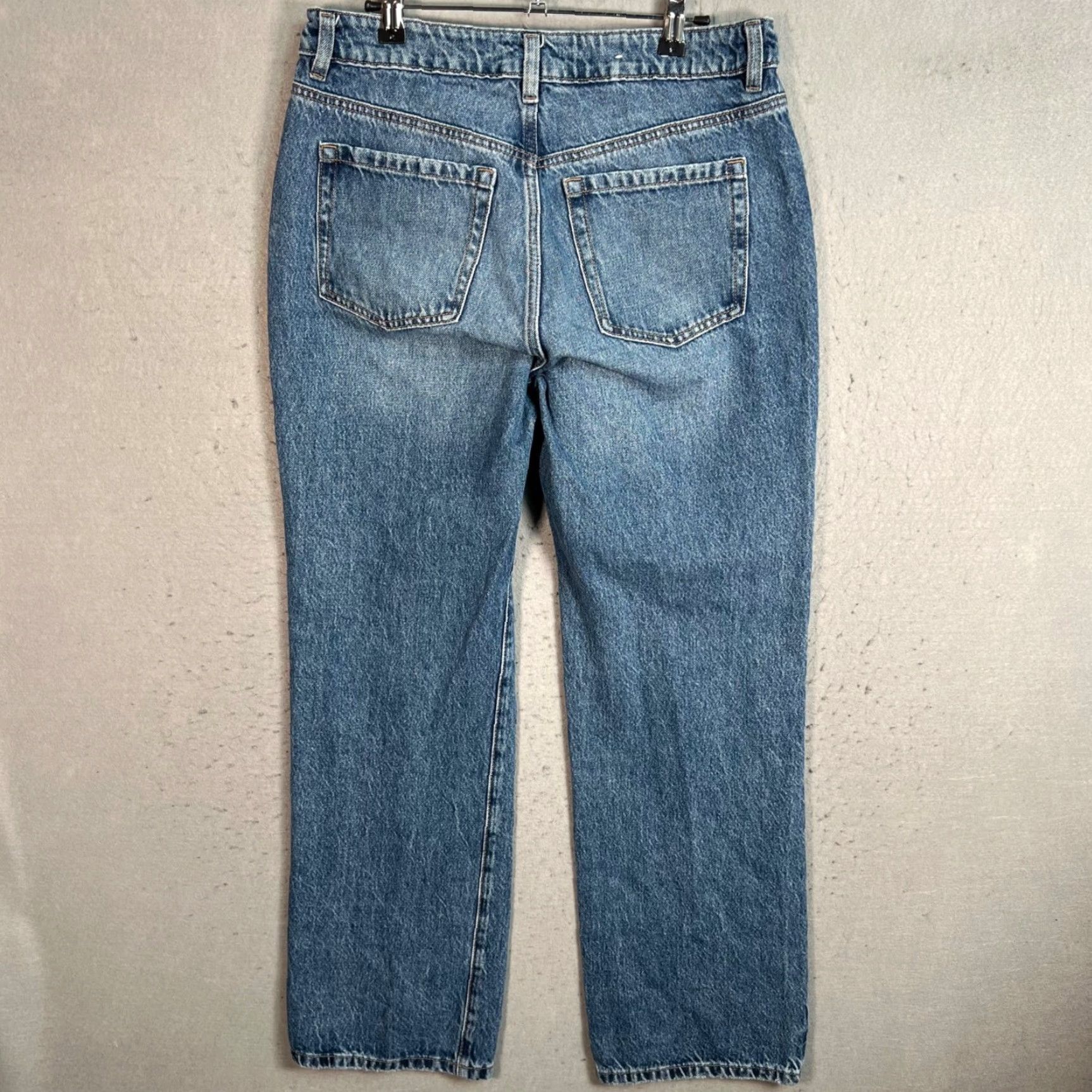Garage Garage Womens 90s Straight Denim Jeans Size 9 / 29 Medium Wash Blue Cotton Blend 5-Pocket Design Womens Size 29" - 2 Thumbnail