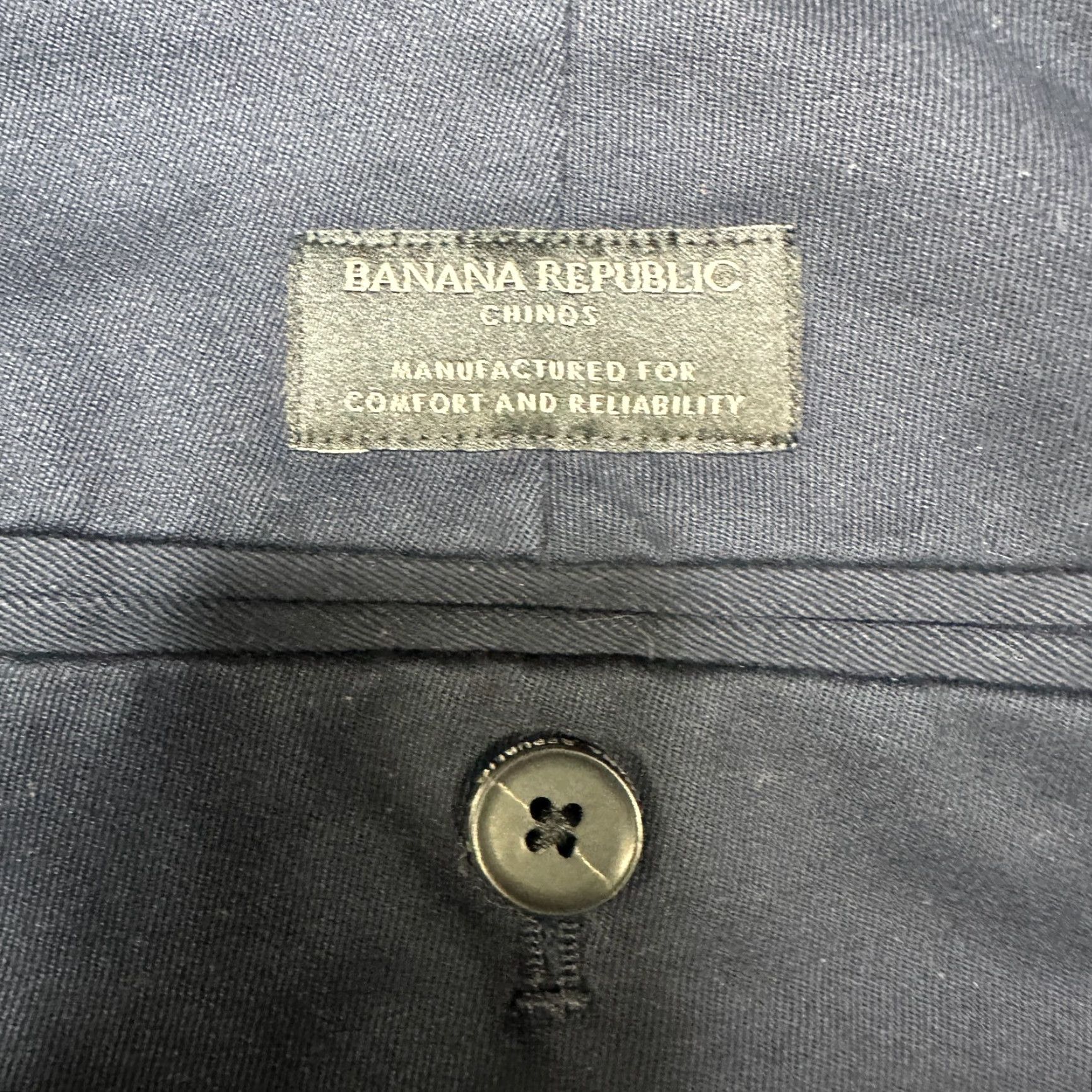 Banana Republic Banana Republic Chino Pants Mens 32x32 Blue Slim Straight 32 in Inseam Pockets Flat Front Button Classic Preppy Casual Pants Mens Blue Chino Pants Size US 32 / EU 48 - 6 Thumbnail