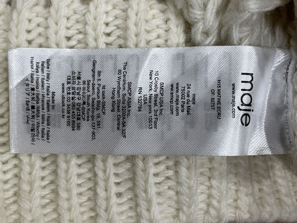 Maje Maje White Sweatshirts Size ONE SIZE - 3 Thumbnail