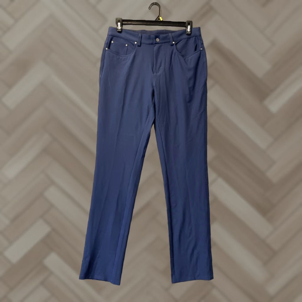 Vintage GREG NORMAN Men's Performance Dress Pants 32X34 Navy Stretch Classic Fit Size US 32 / EU 48 - 1 Thumbnail