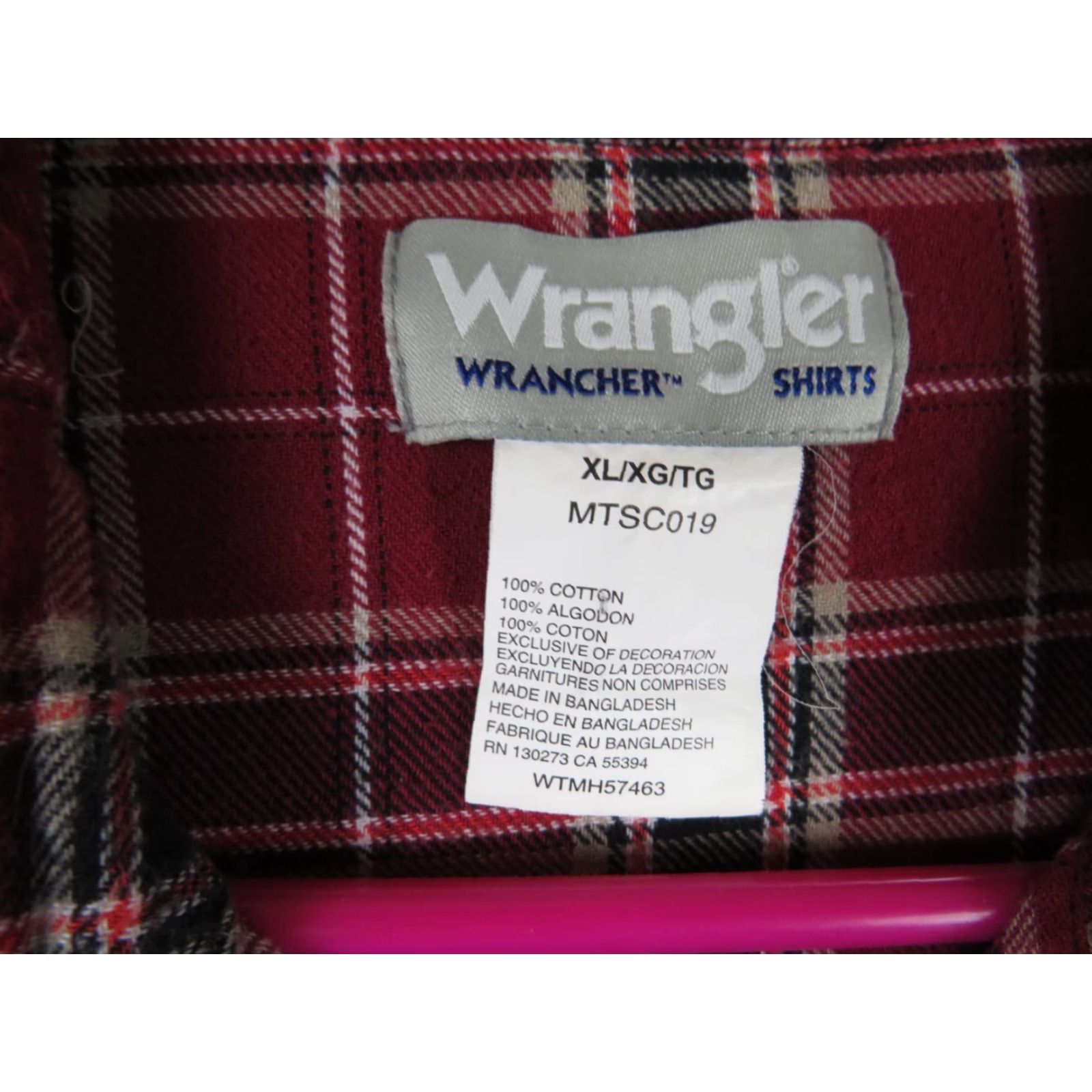 Wrangler VINTAGE Wrangler Shirt Men XL Red Plaid Flannel Pearl Snap Western Wrancher Rodeo Size US XL / EU 56 / 4 - 4 Thumbnail