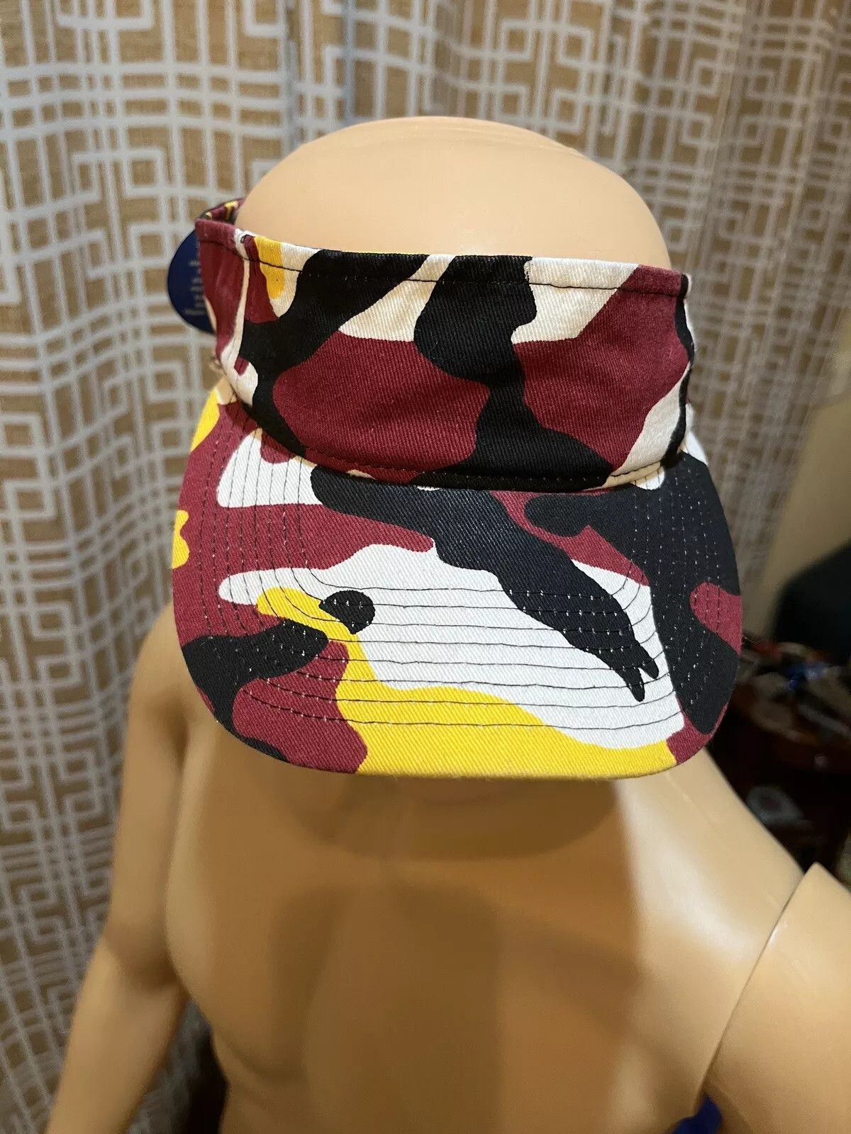 Other Sun Visor - Adjustable - Red/White/Yellow/Black Pattern Size ONE SIZE - 3 Thumbnail