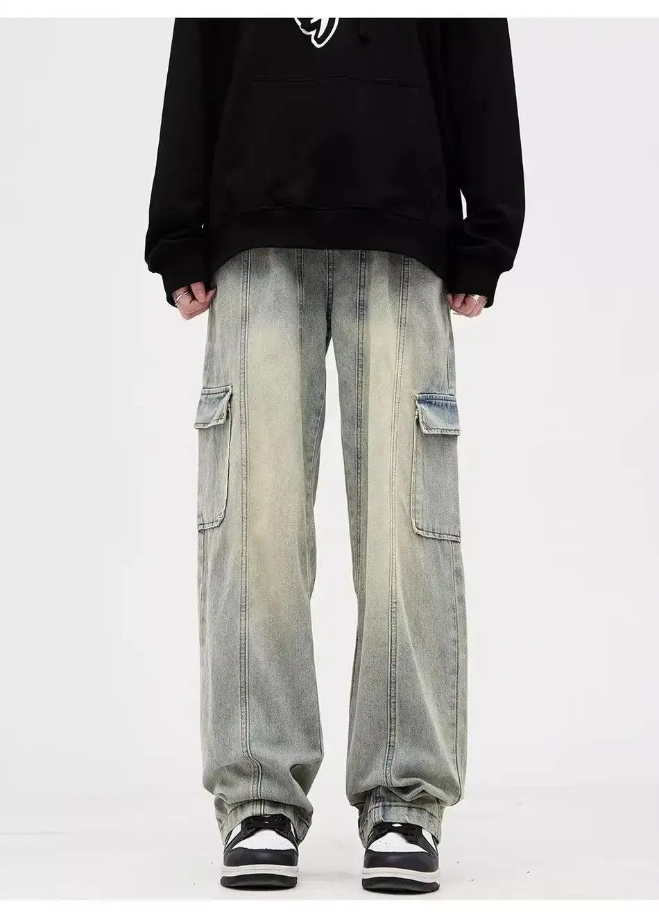 Retro loose straight leg jeans