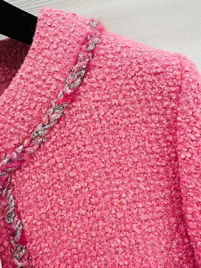 Chanel Chanel High-end handicraft workshop pink tweed medium-leng Size XS / US 0-2 / IT 36-38 - 3 Thumbnail