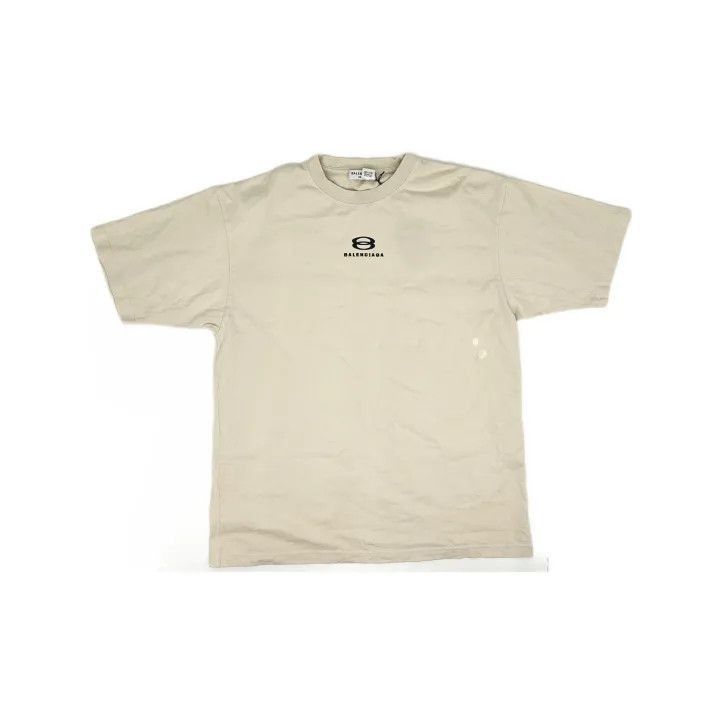 Balenciaga Balenciaga White Graphic Print T-Shirt for Women 0079-2507 Size S / US 4 / IT 40 - 2 Thumbnail