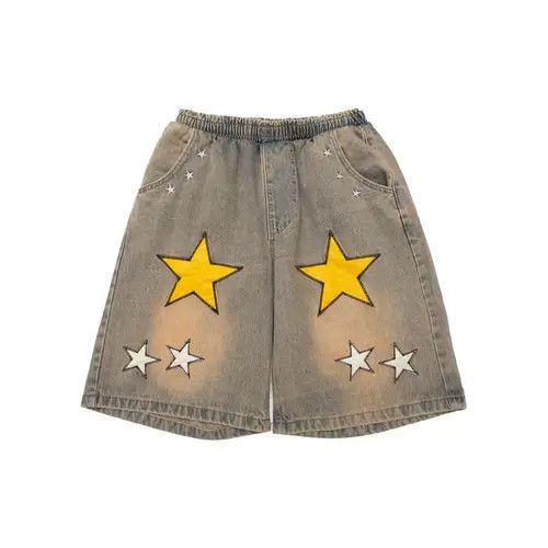 image of Stars Graphic Shorts in Blue, Men's (Size 28)