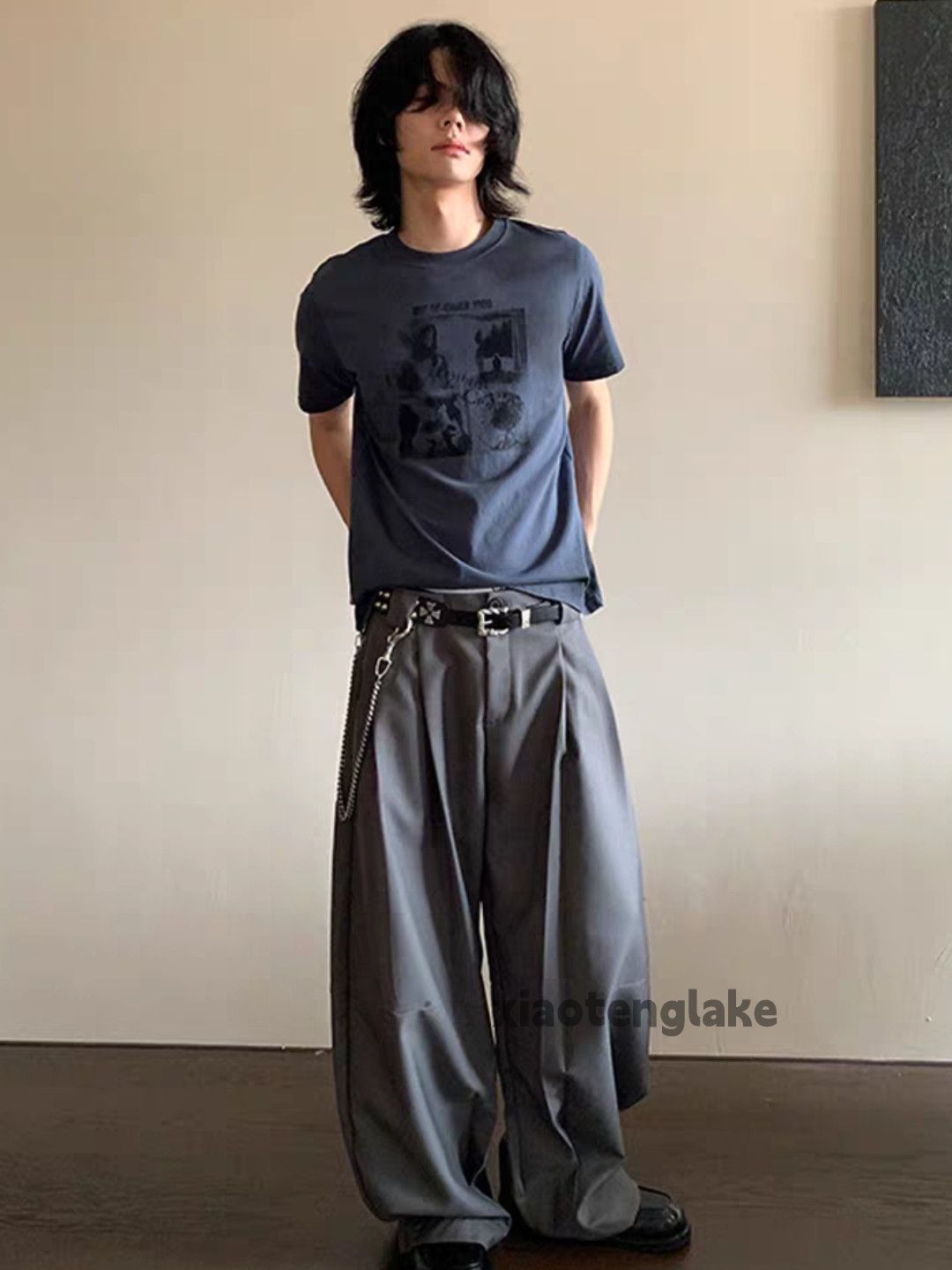 [中古]BAOVICTO Pleated wide pantsブラック サイズⅡ Designer × Japanese Brand Baovicto pleated wide loose pants | Grailed