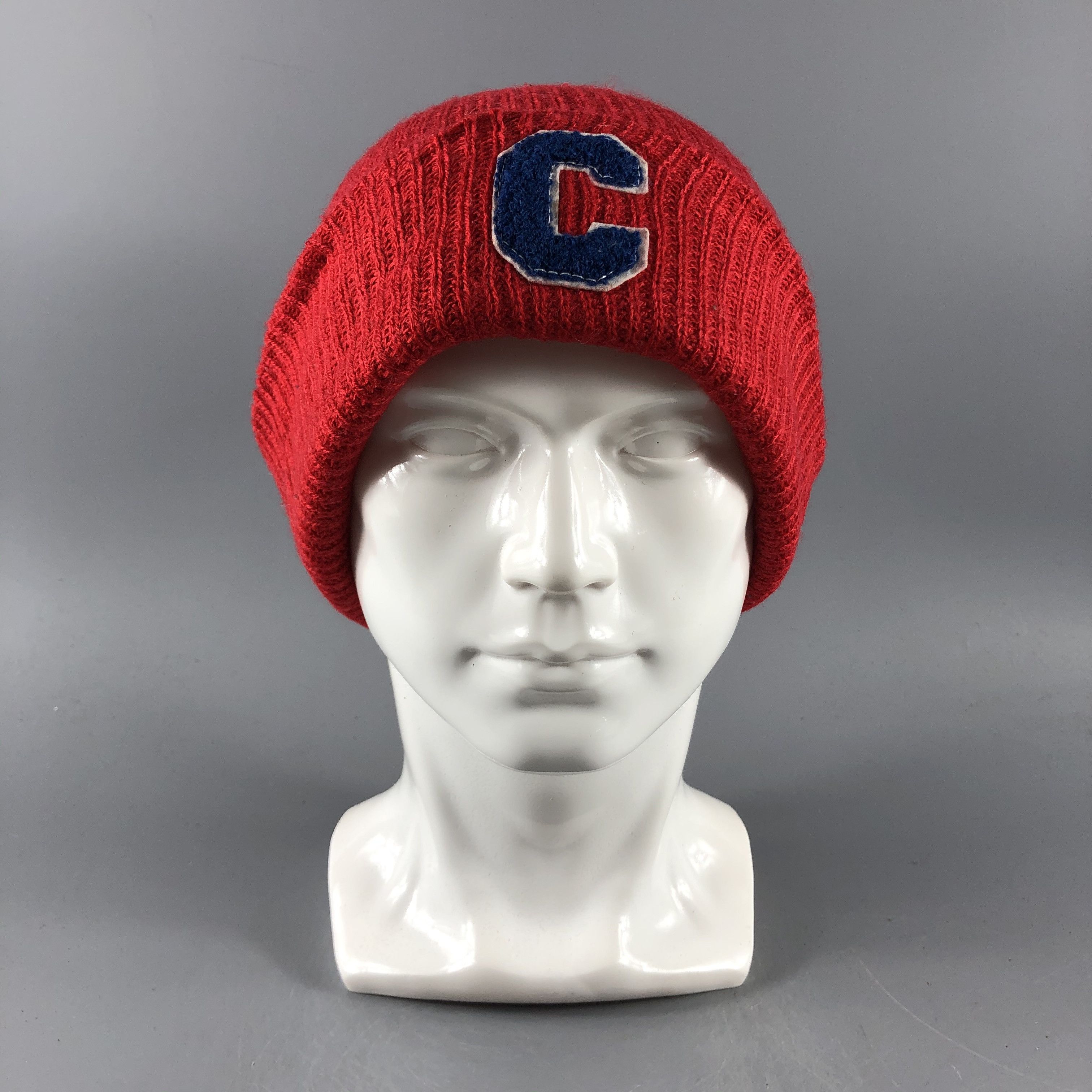 image of Vintage G&b Hats Patchwork Beanie Knit Snow Hat Snow Cap B937, Men's