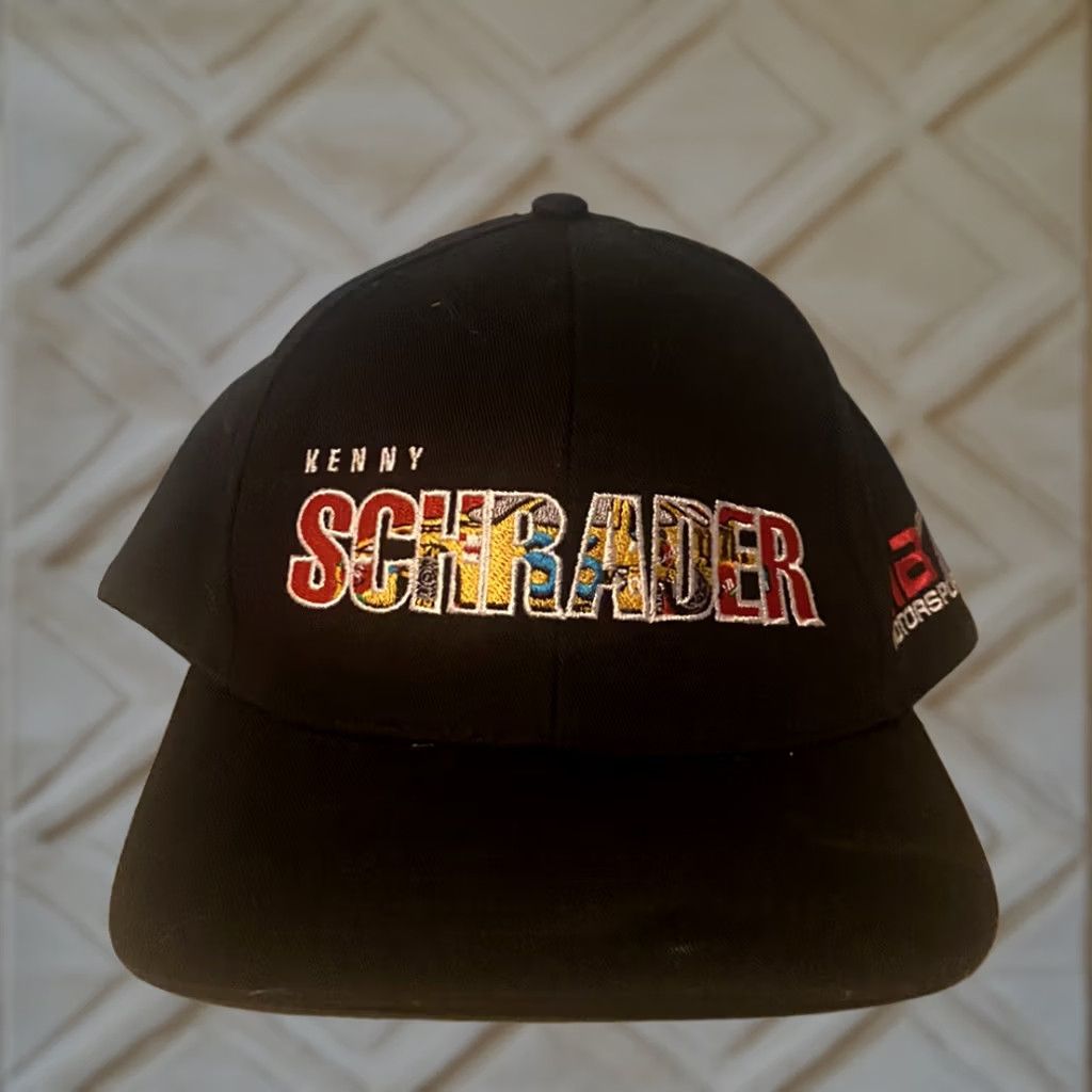 NASCAR Kenny Schrader MB2 Nascar Hat Motorsports SnapBack Sports Design Hat (Black) Adjustable Mens Hat Size ONE SIZE - 1 Thumbnail