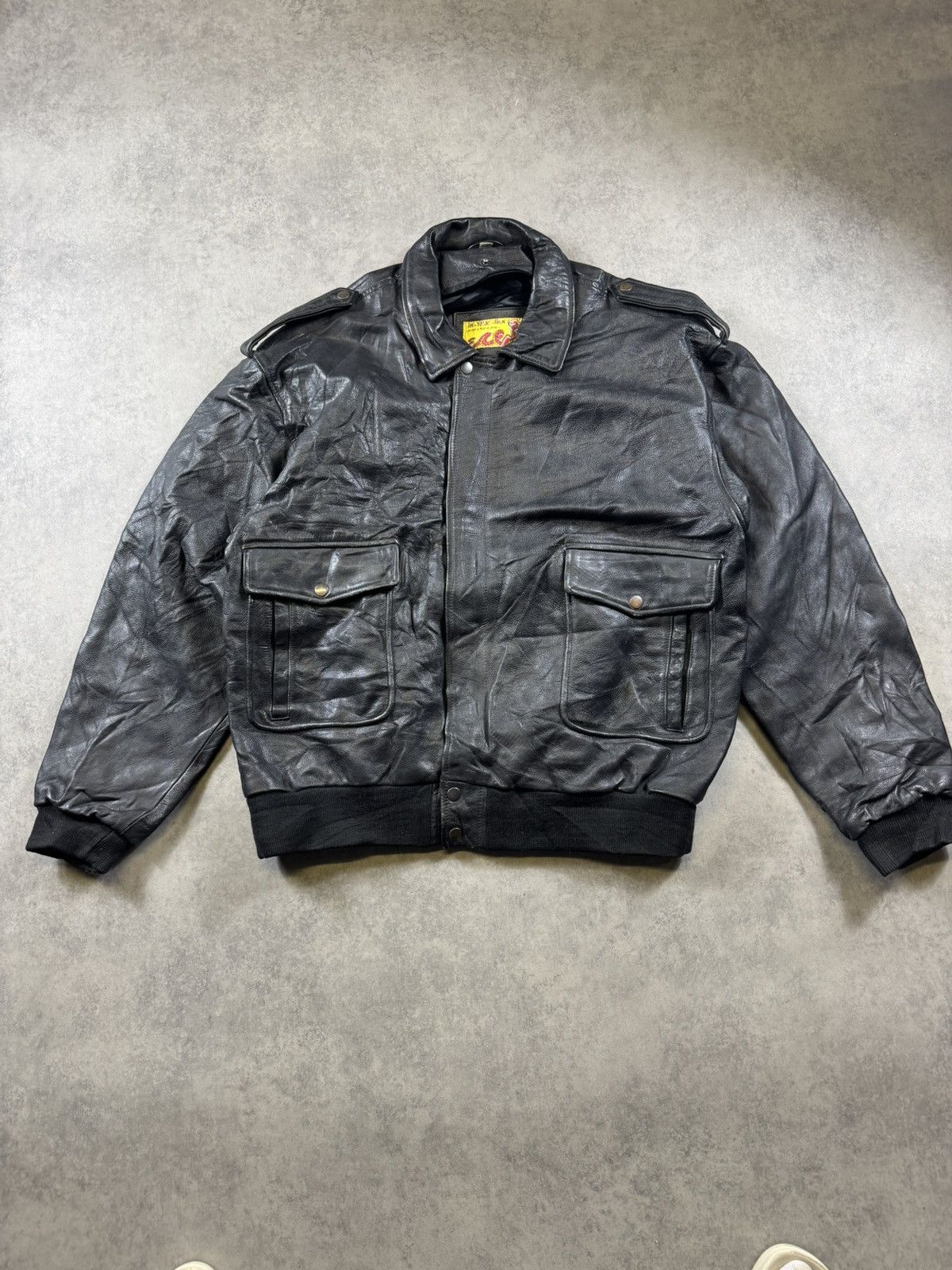 Other Vintage Leather Jacket Size US L / EU 52-54 / 3 - 1 Thumbnail