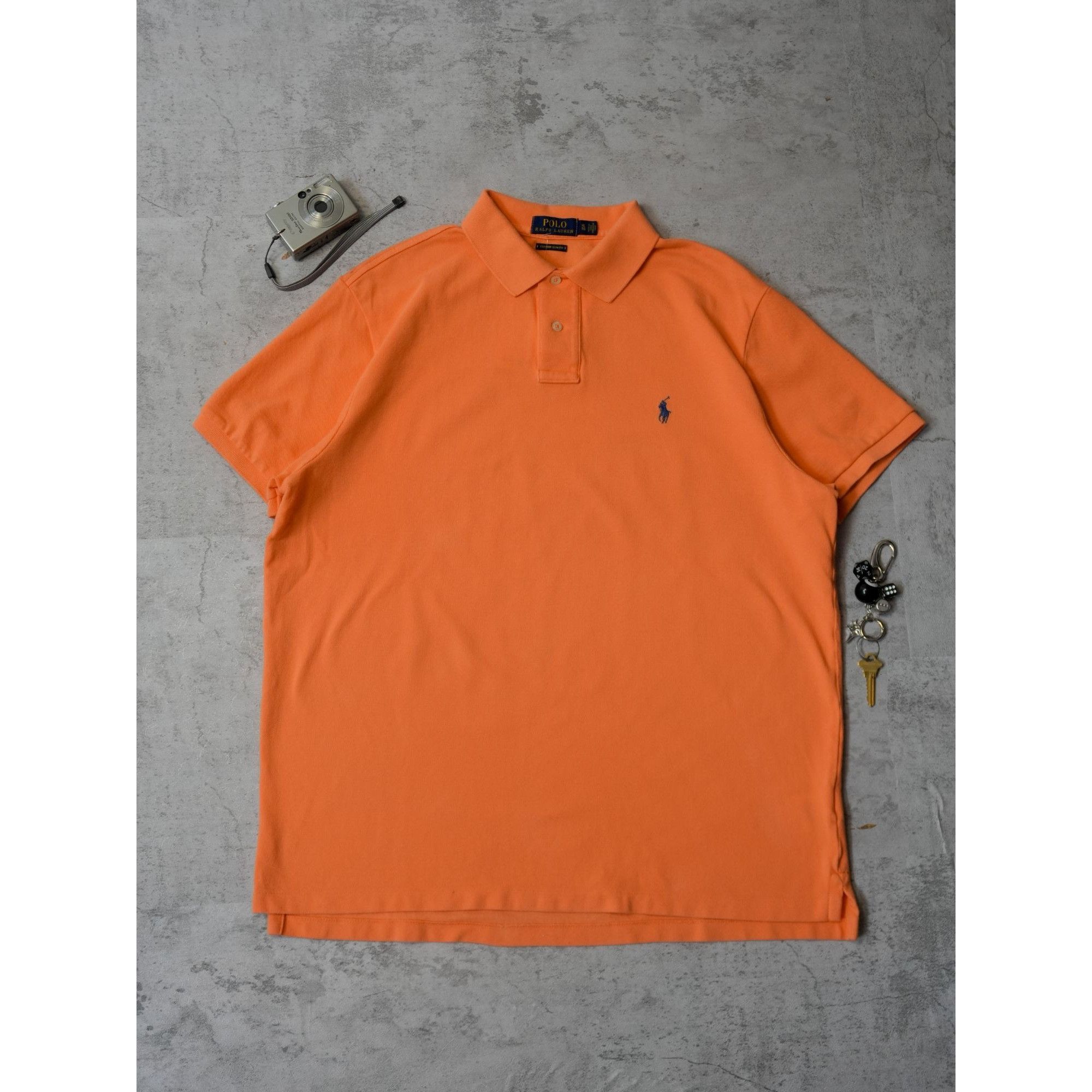 Polo Ralph Lauren Polo Ralph Lauren Orange Slim Fit Shirt Size US XL / EU 56 / 4 - 1 Thumbnail