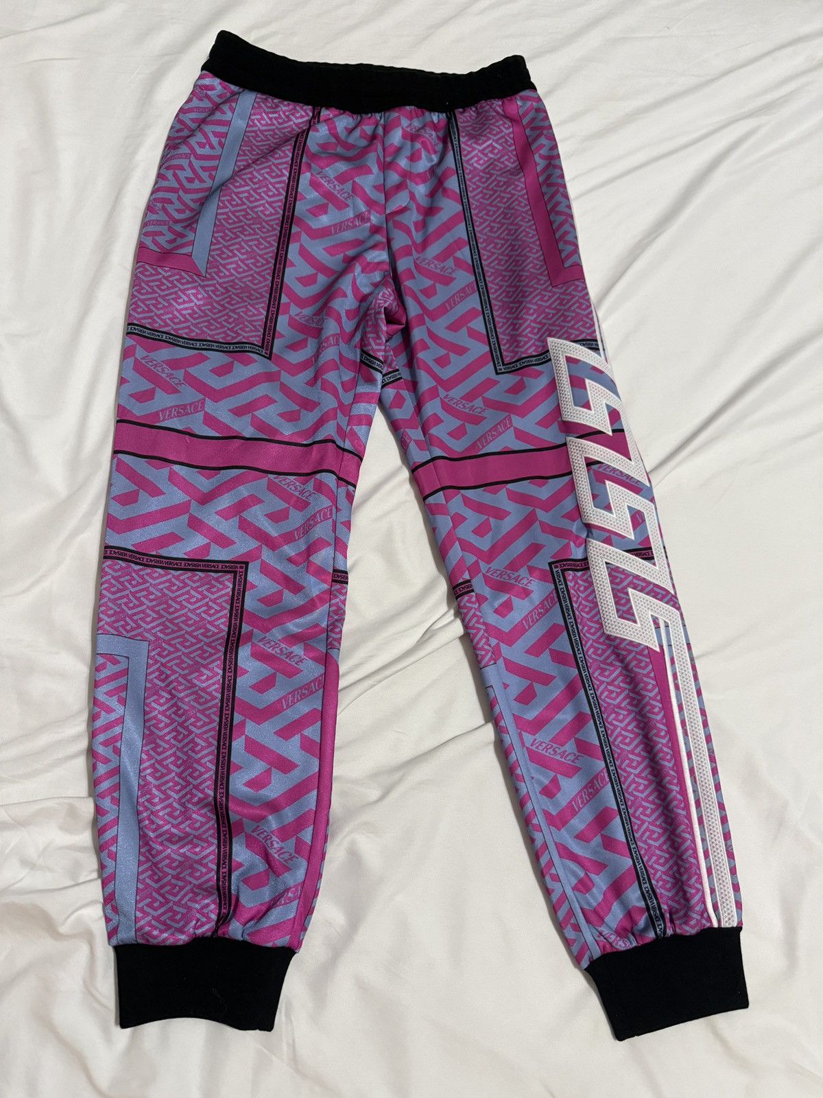 Versace VERSACE Monogram varsity track pants, Print Joggers Size US 30 / EU 46 - 1 Thumbnail