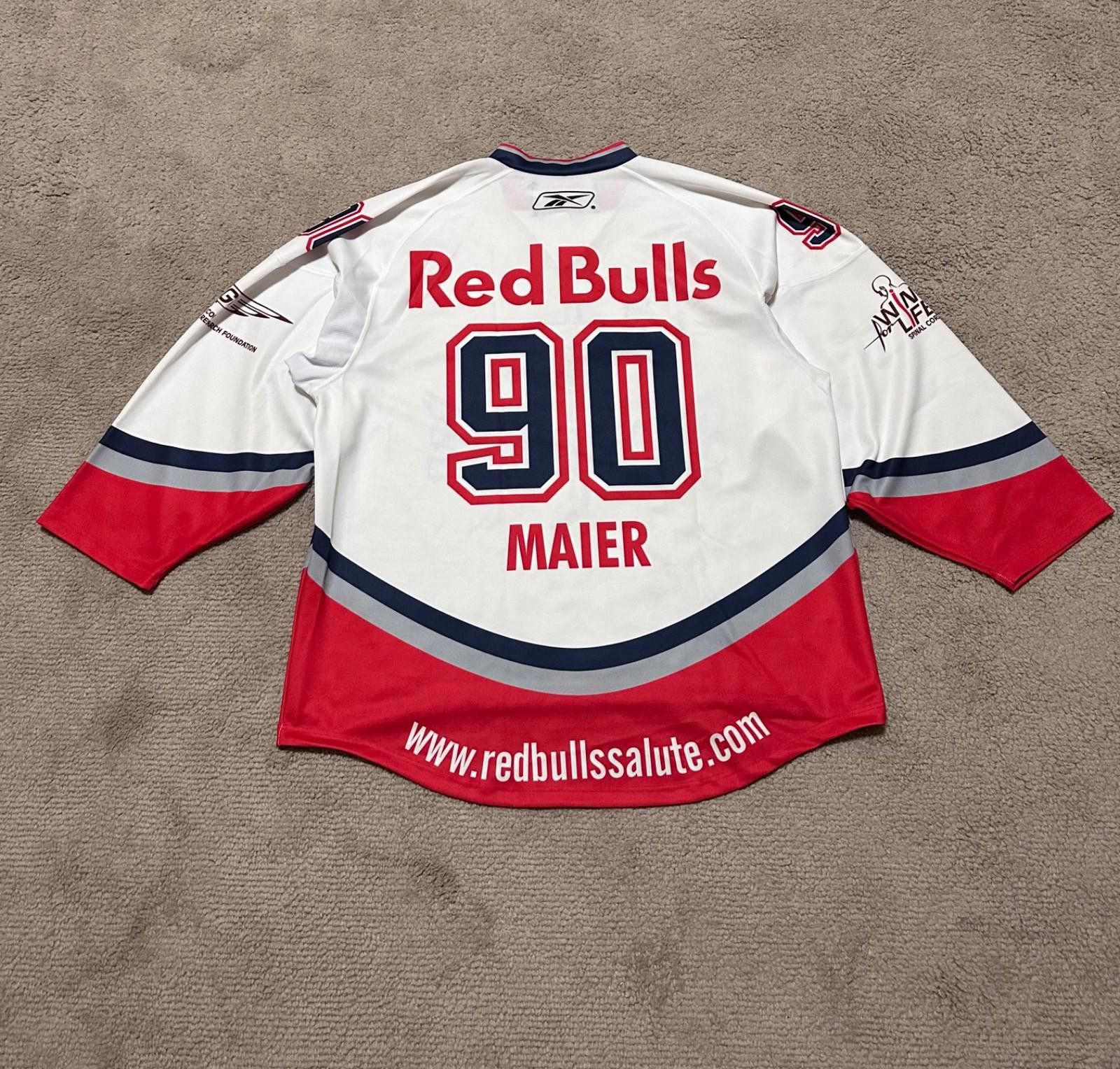 Reebok EC Red Bull Salzburg #90 MAIER Ice Hockey Jersey Shirt XXL Size US XXL / EU 58 / 5 - 8 Thumbnail