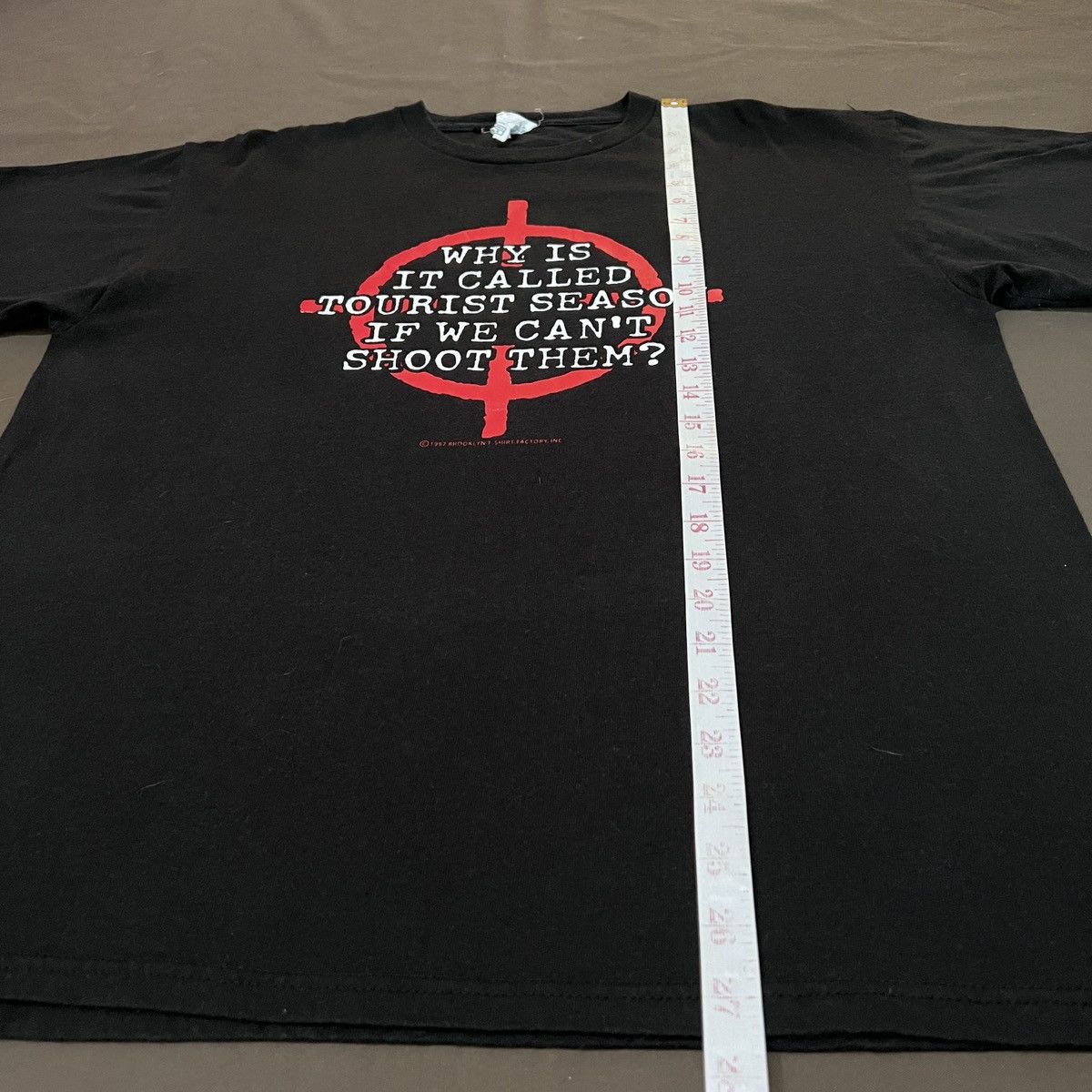 Vintage Vintage Y2K why it is called tourist season Tee Size US L / EU 52-54 / 3 - 7 Thumbnail