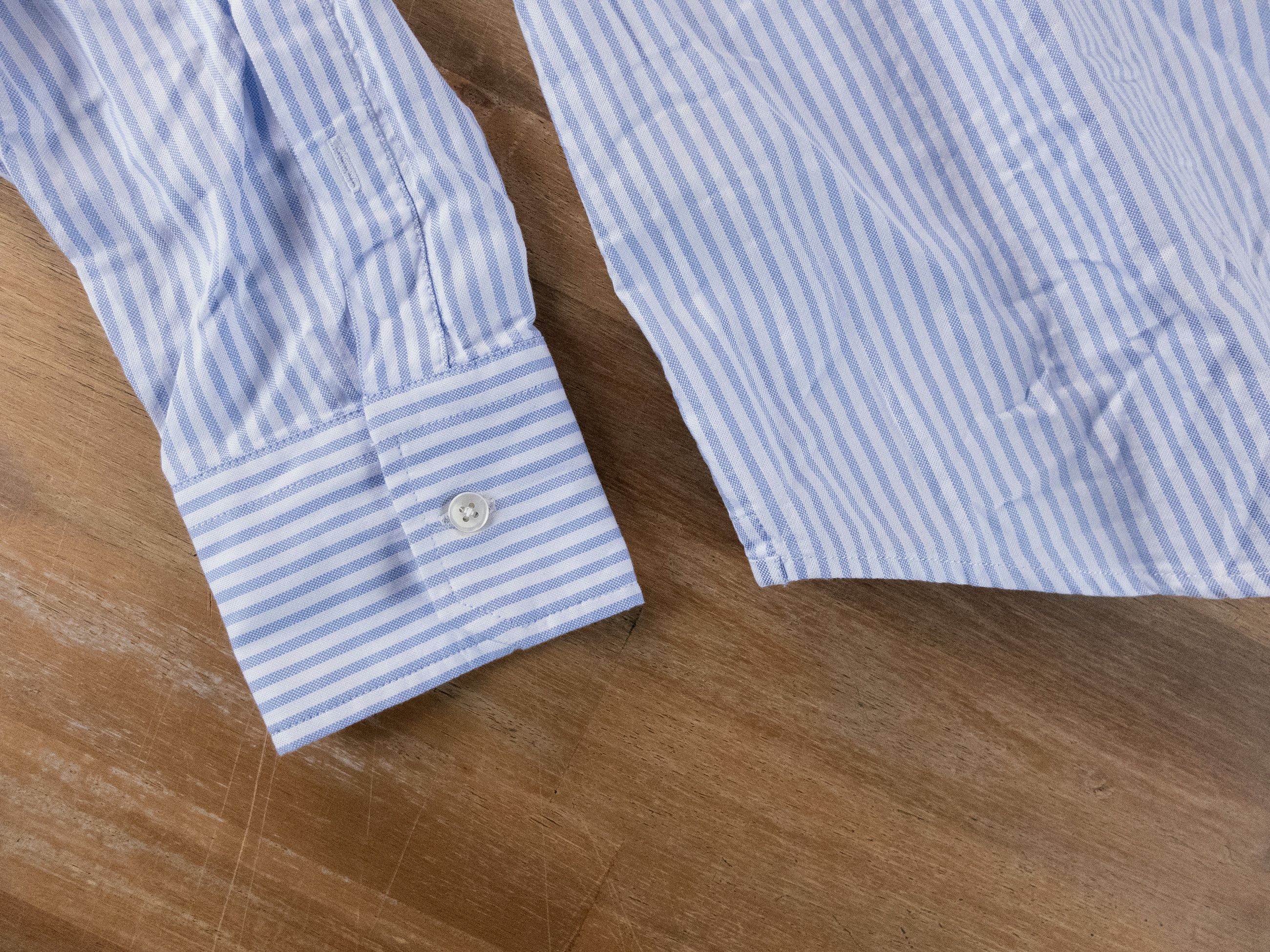 Slowear SLOWEAR Glanshirt blue white striped shirt Size 42 Size US L / EU 52-54 / 3 - 3 Thumbnail