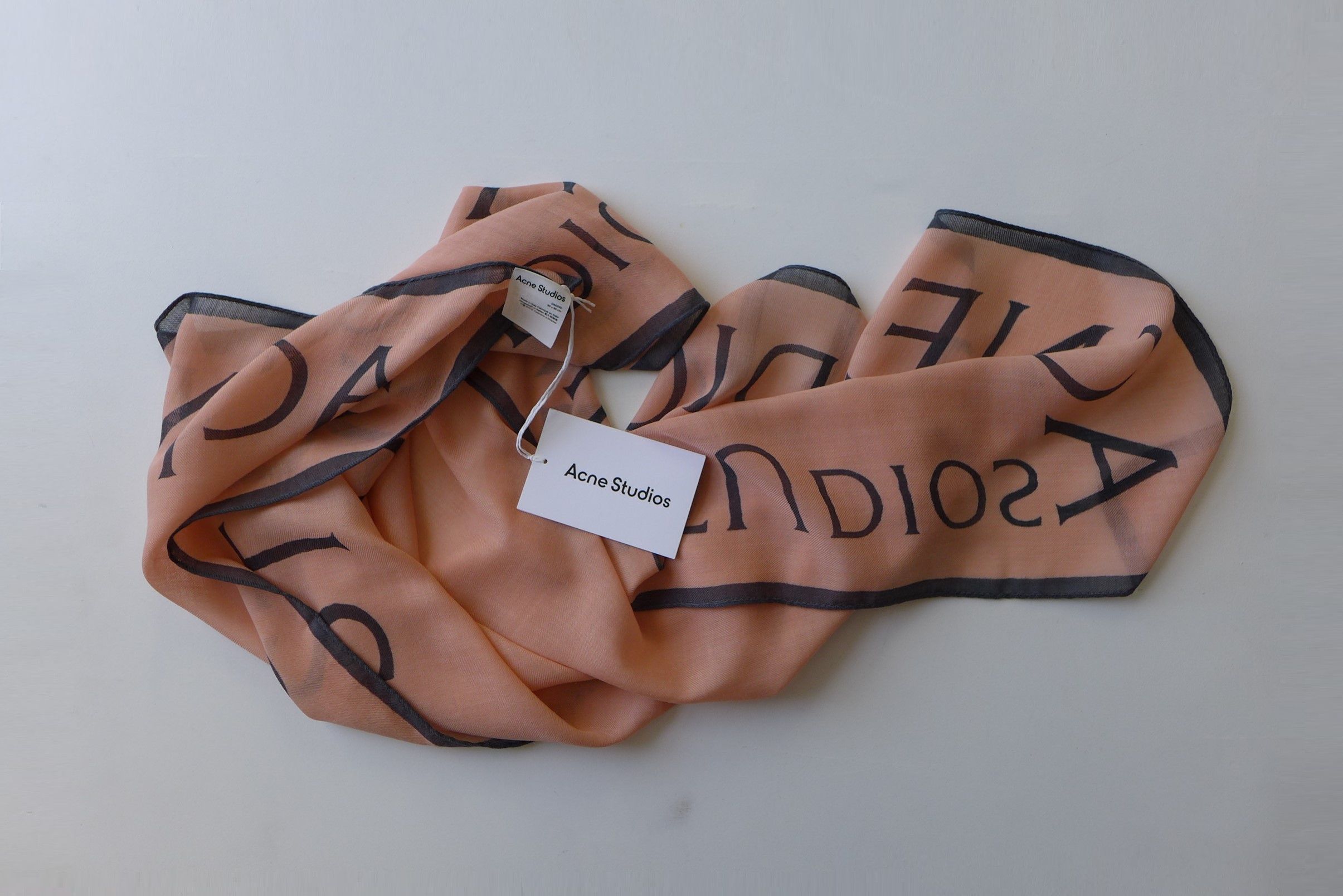 Acne Studios Acne Studios Varbone Square Scarf - Blush Pink Wool Size ONE SIZE - 5 Thumbnail