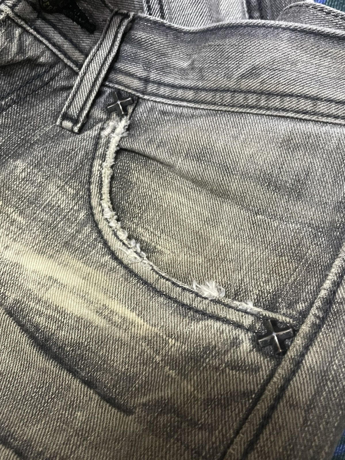 Hysteric Glamour × In The Attic × Lee Vintage Lee Japan Mud Claw Mark Distressed Denim Pants Size US 30 / EU 46 - 16 Thumbnail
