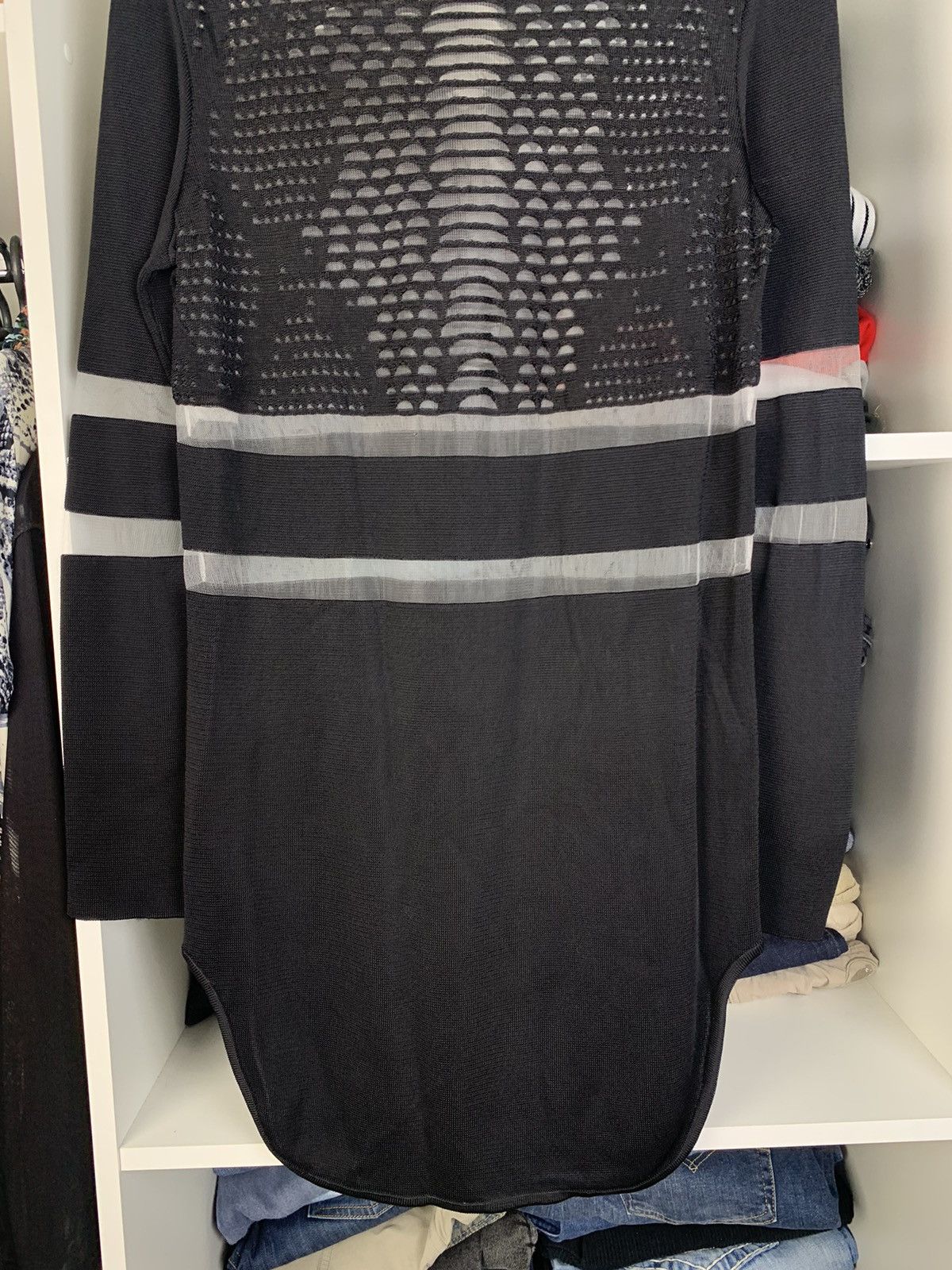 Alexander Wang Alexander Wang x H&M Long Sleeve Tunic Top with Perforated Size S / US 4 / IT 40 - 19 Thumbnail