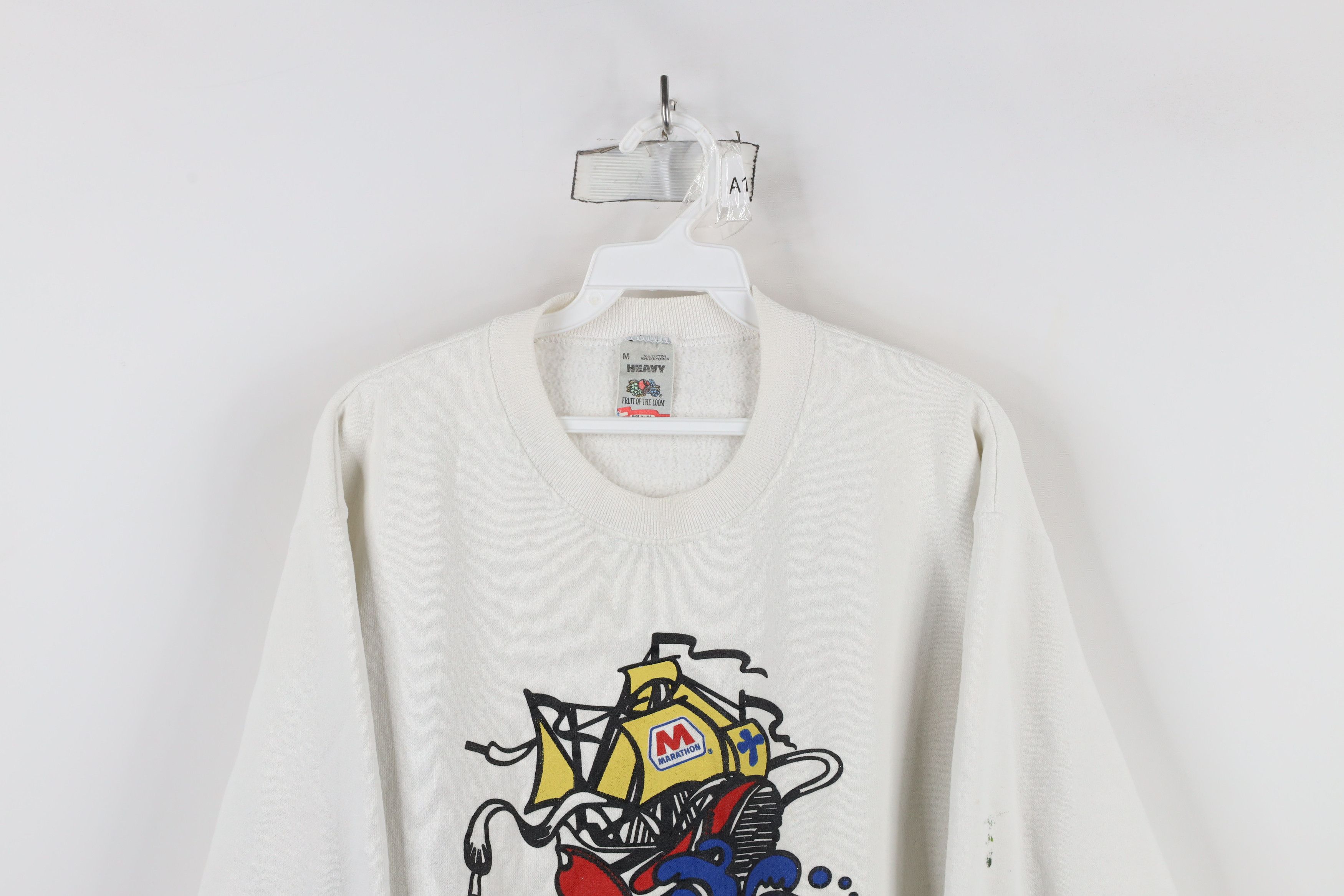 Vintage Vintage 90s 1992 Columbus Marathon Crewneck Sweatshirt USA Size US M / EU 48-50 / 2 - 2 Thumbnail