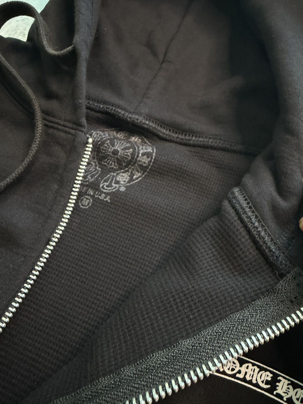 Chrome Hearts Chrome Heart Scroll Logo Thermal Zip up Size US M / EU 48-50 / 2 - 4 Thumbnail