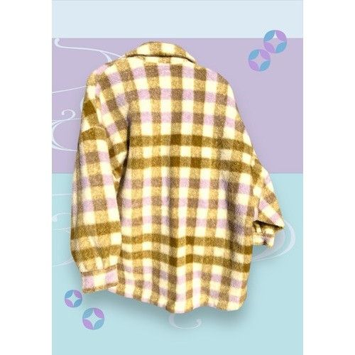 Zara ZARA Multi-coloured Wool Blend Check Over shirt Coat Size Ex Size XS / US 0-2 / IT 36-38 - 3 Thumbnail