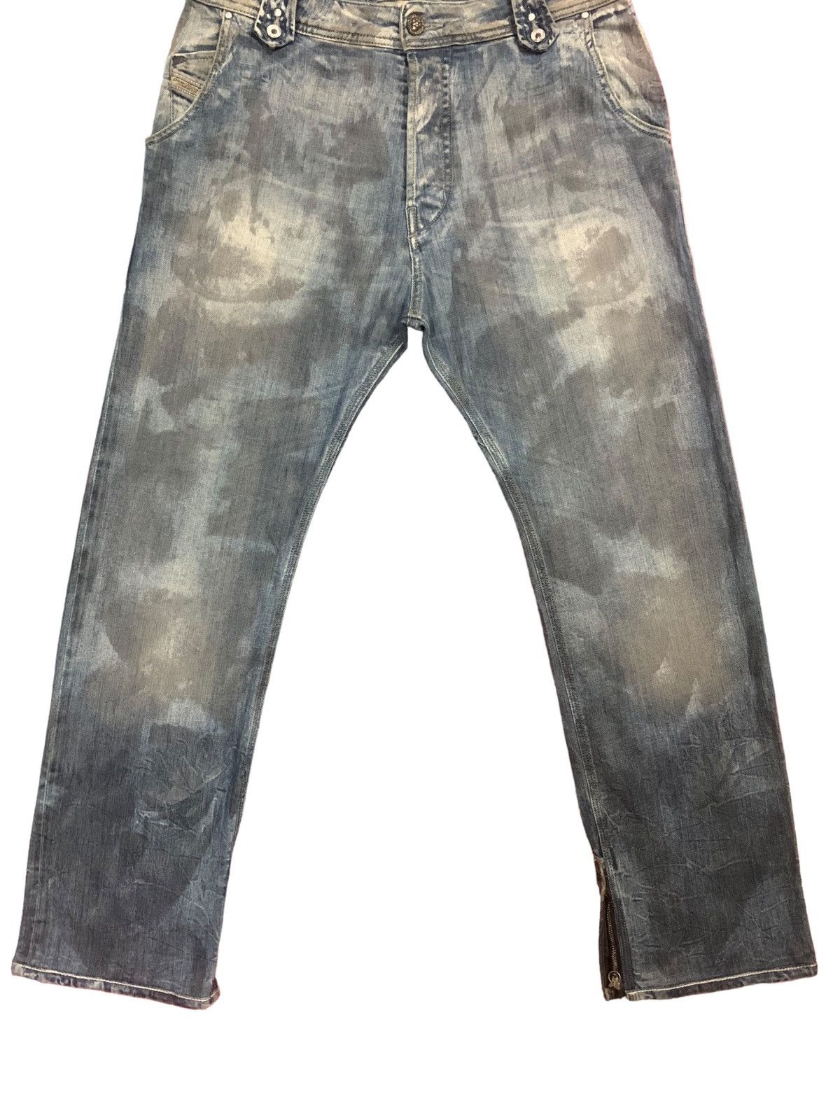 Diesel × Diesel Black Gold 🔥Rare🔥 Diesel ButtonFly Grey Mud Wash Jeans Size US 31 - 6 Thumbnail