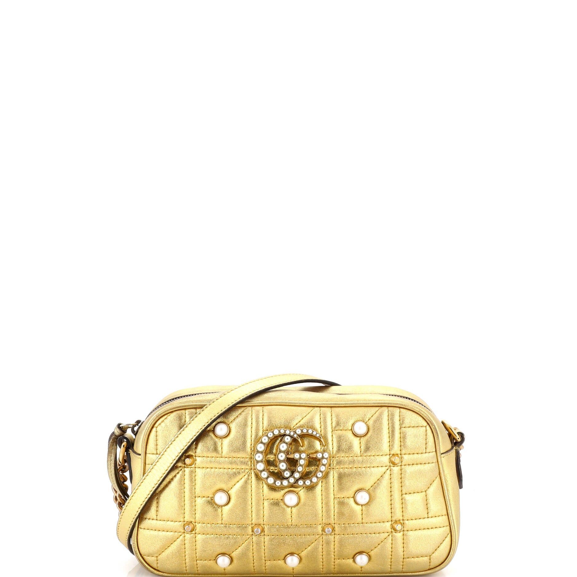Gucci Pearly GG Marmont Shoulder Bag Size ONE SIZE - 1 Thumbnail
