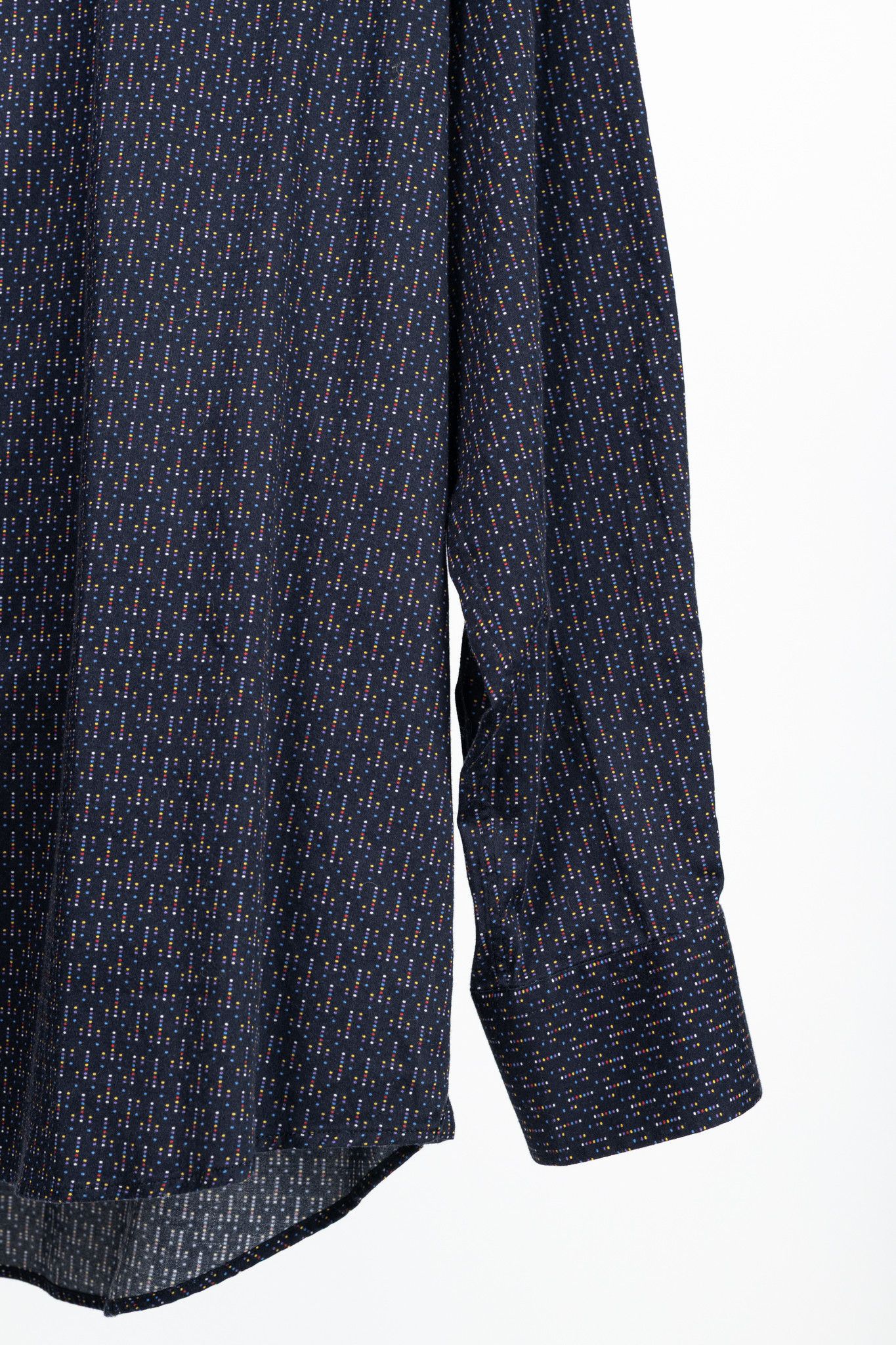 Etro Etro Navy Micro-Dot Cotton Buttoned Shirt Size US XL / EU 56 / 4 - 6 Thumbnail