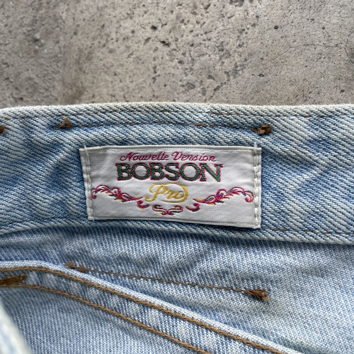 Japanese Brand Vintage Bobson Light wash Jeans Faded Denim Pants W32 Size US 32 / EU 48 - 8 Thumbnail
