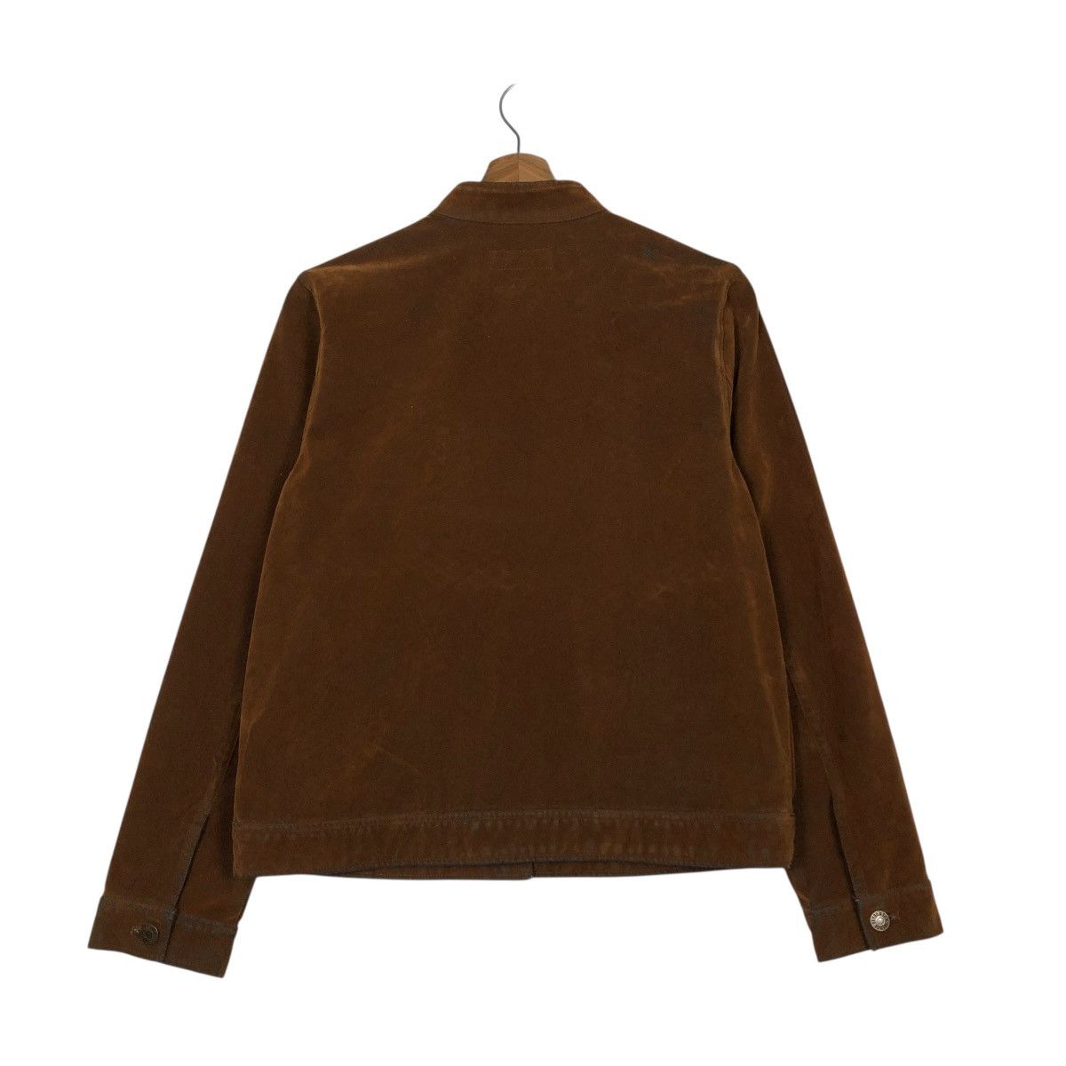 Japanese Brand 🔥RICH BROWN CROPPED CHORE BIKER JACKET SKY BOMBER Size US L / EU 52-54 / 3 - 10 Thumbnail