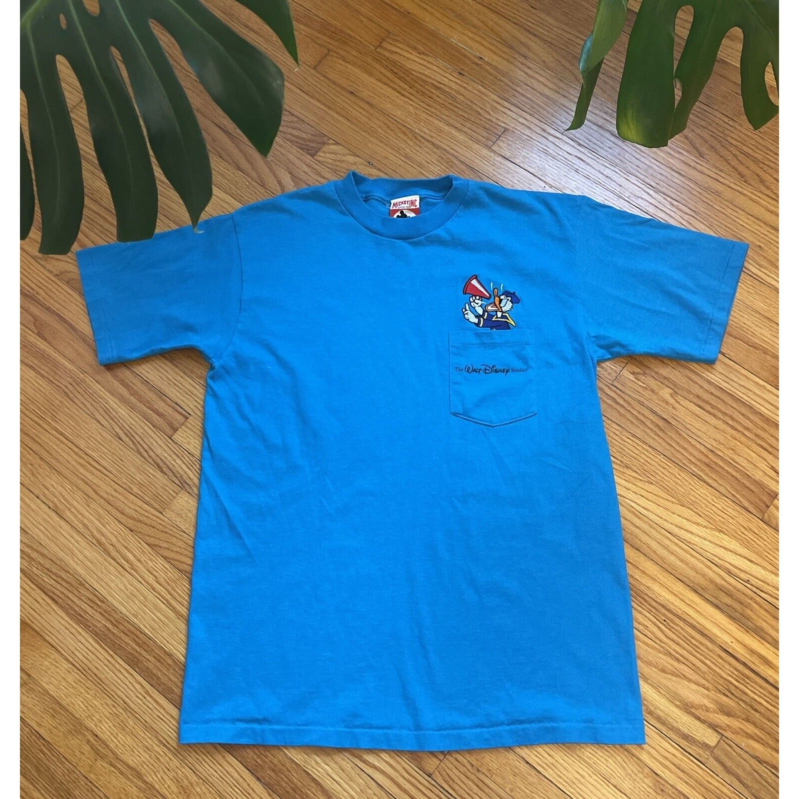 Mickey Inc Vintage 90s S/M Disney Mickey Inc Donald Duck Single Stitch Size US S / EU 44-46 / 1 - 1 Thumbnail