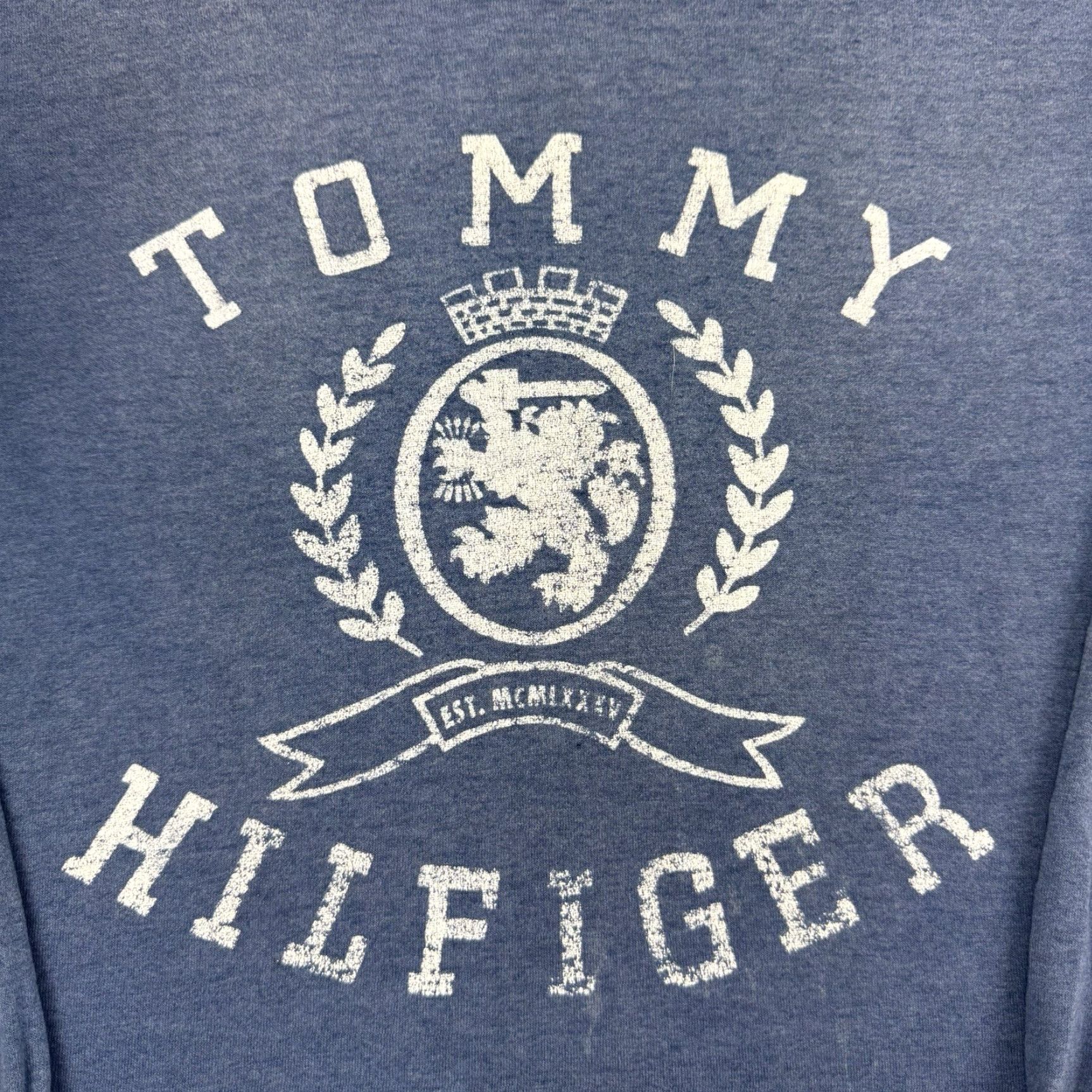Thrasher VINTAGE Tommy Hilfiger Graphic Long Sleeve T Shirt Adult Medium Blue 80s 90s Mens Size US M / EU 48-50 / 2 - 2 Thumbnail