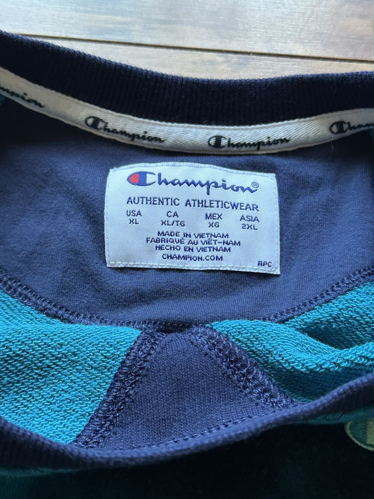 Champion Champion blue tie dye crewneck Size US XS / EU 42 / 0 - 5 Thumbnail