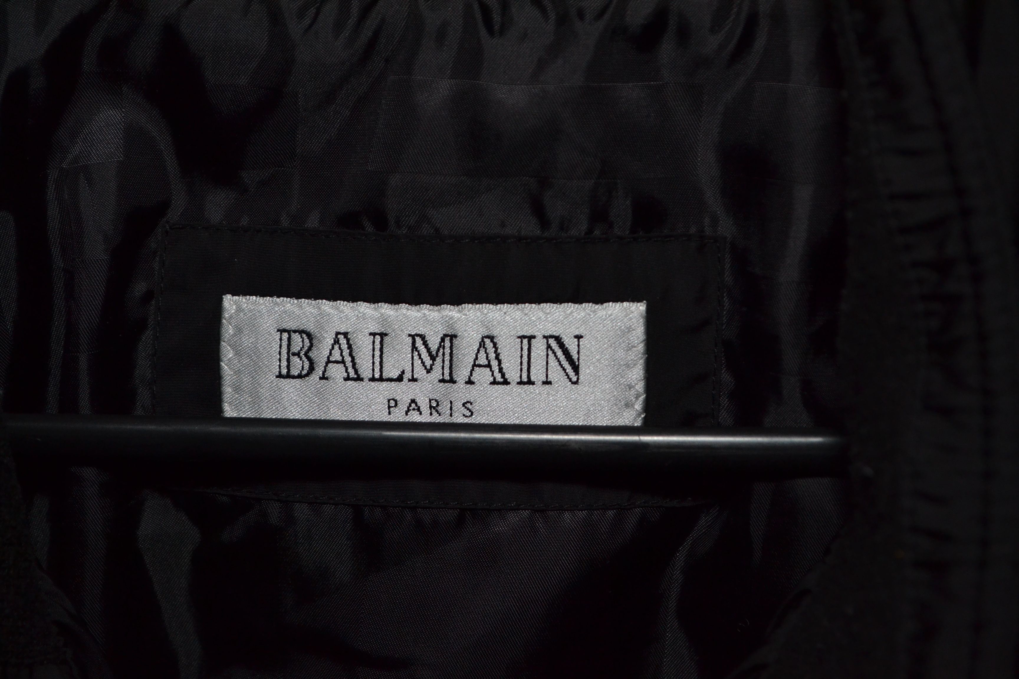 Balmain Balmain Full Black Motorcycle Biker Jacket in size 46 S-M Size US S / EU 44-46 / 1 - 4 Thumbnail