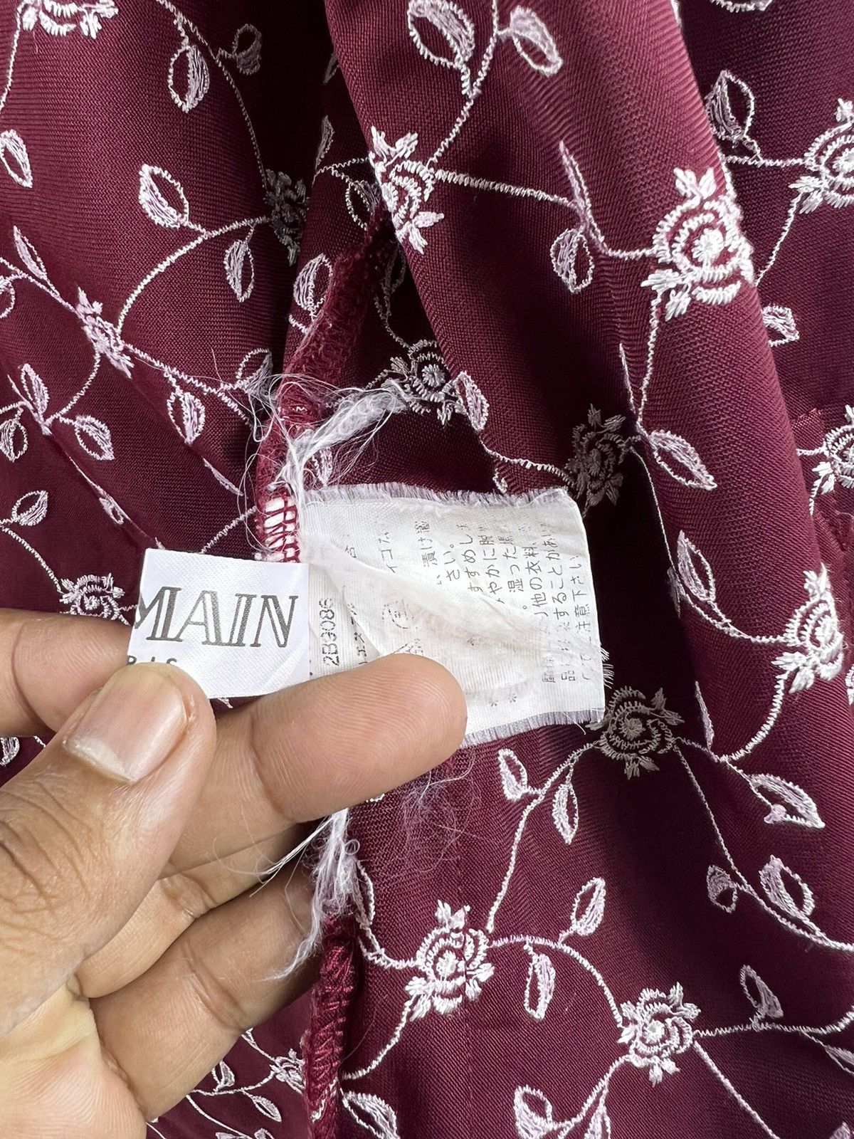 Balmain × Designer × Vintage 🔥 Embroidery Flower printed BALMAIN italian Size L / US 10 / IT 46 - 8 Thumbnail