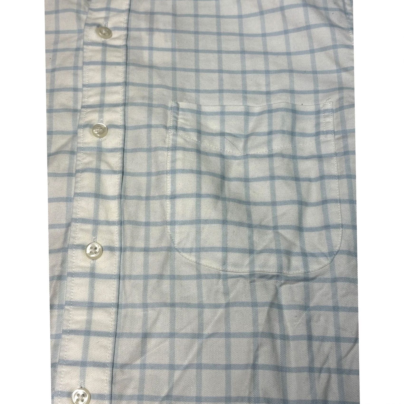 J.Crew NWT J.Crew Shirt Mens Small Blue White Oxford Slim Fit Windowpane Check J1032 Size US S / EU 44-46 / 1 - 2 Thumbnail